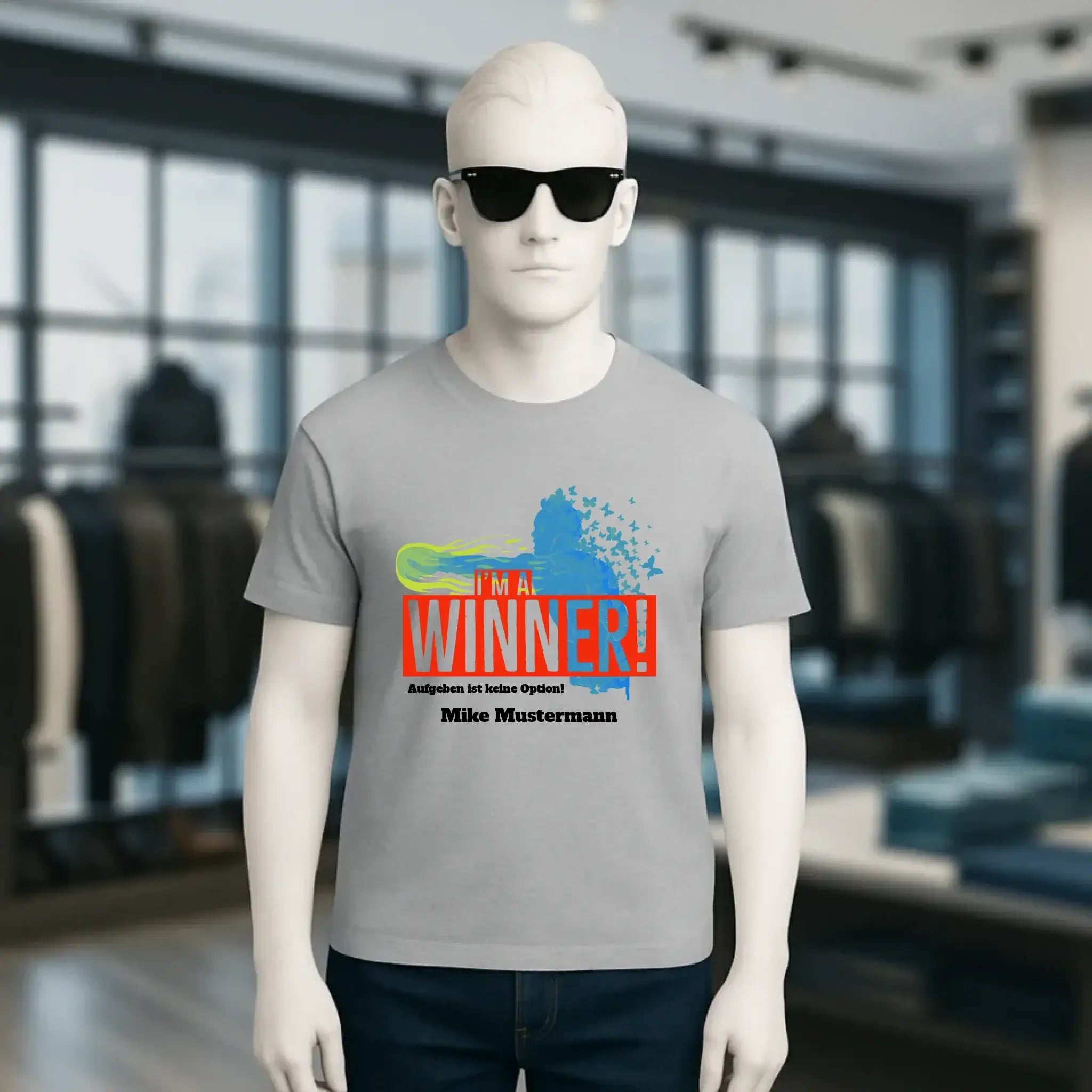 I´M A WINNER • Unisex Premium T-Shirt XS-5XL aus Bio-Baumwolle für Damen & Herren • Exklusivdesign • personalisiert