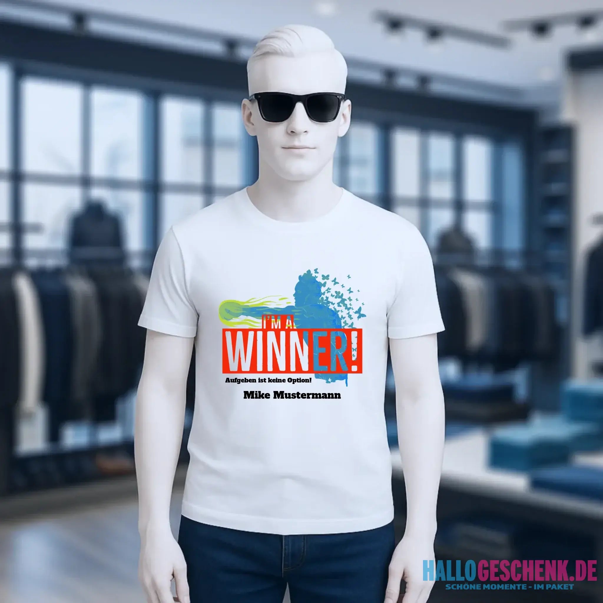 I´M A WINNER • Unisex Premium T-Shirt XS-5XL aus Bio-Baumwolle für Damen & Herren • Exklusivdesign • personalisiert