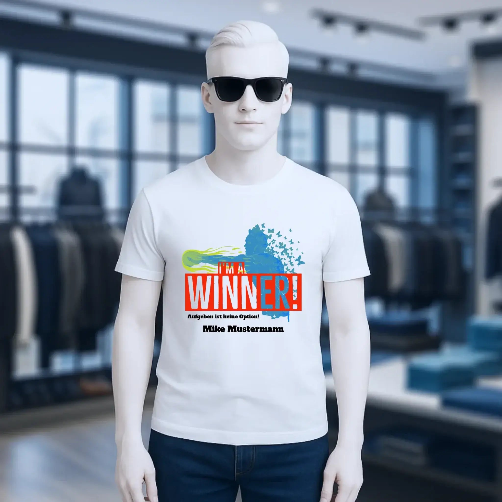 I´M A WINNER • Unisex Premium T-Shirt XS-5XL aus Bio-Baumwolle für Damen & Herren • Exklusivdesign • personalisiert
