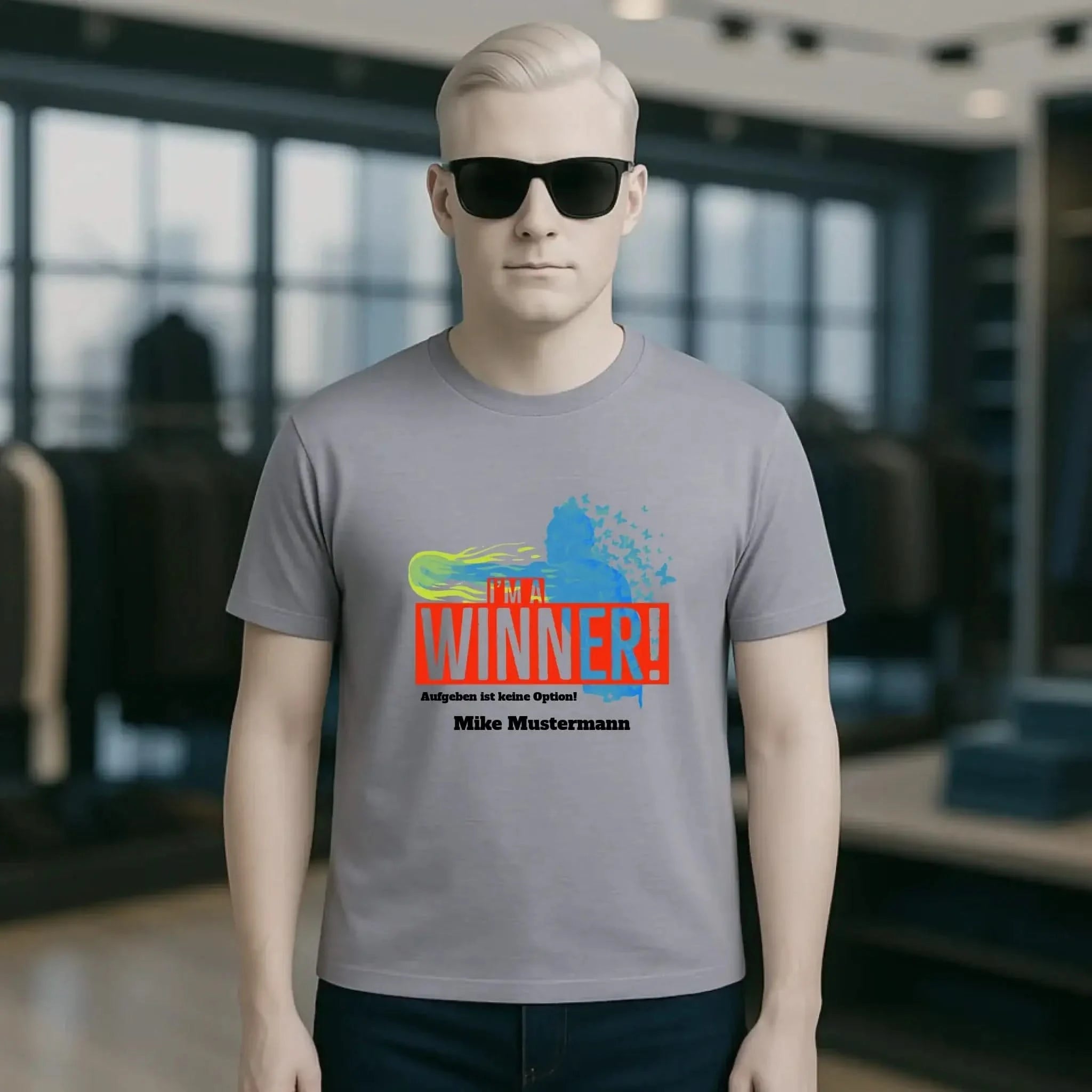I´M A WINNER • Unisex Premium T-Shirt XS-5XL aus Bio-Baumwolle für Damen & Herren • Exklusivdesign • personalisiert