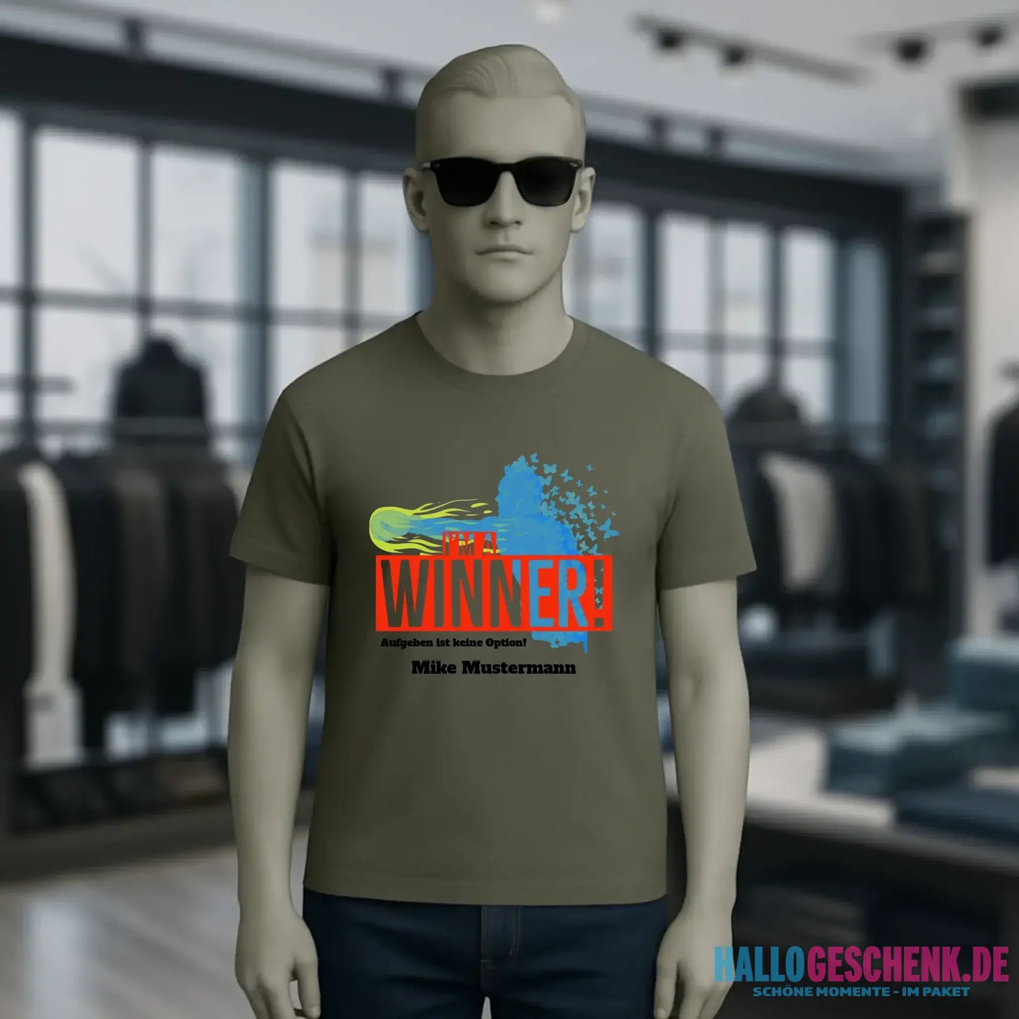 I´M A WINNER • Unisex Premium T-Shirt XS-5XL aus Bio-Baumwolle für Damen & Herren • Exklusivdesign • personalisiert