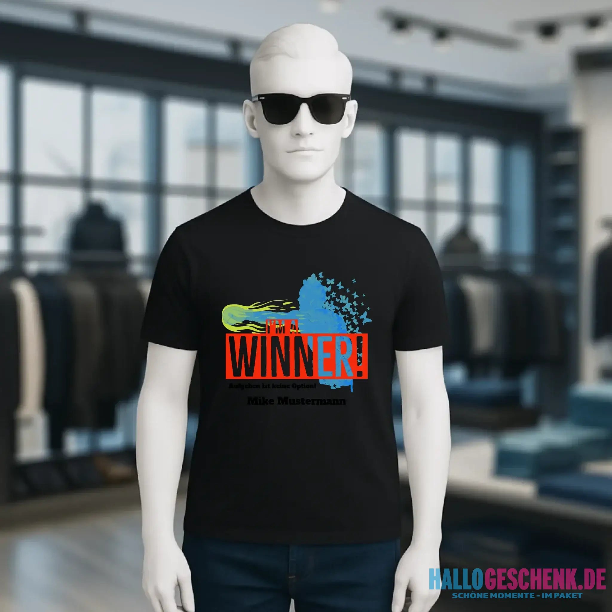 I´M A WINNER • Unisex Premium T-Shirt XS-5XL aus Bio-Baumwolle für Damen & Herren • Exklusivdesign • personalisiert