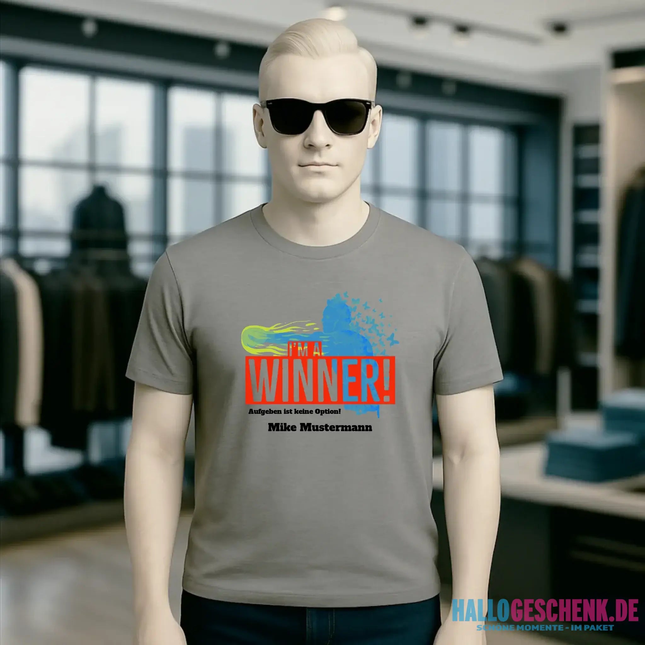 I´M A WINNER • Unisex Premium T-Shirt XS-5XL aus Bio-Baumwolle für Damen & Herren • Exklusivdesign • personalisiert
