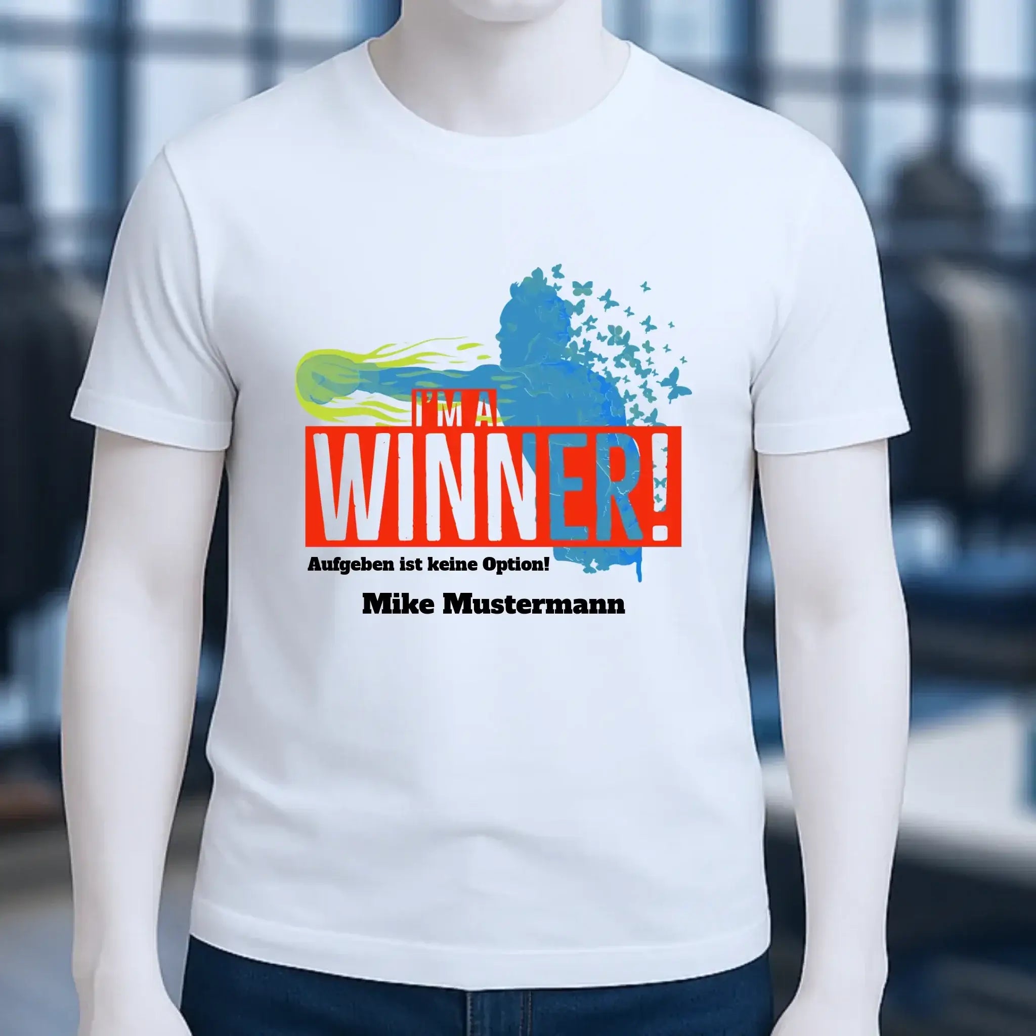 I´M A WINNER • Unisex Premium T-Shirt XS-5XL aus Bio-Baumwolle für Damen & Herren • Exklusivdesign • personalisiert