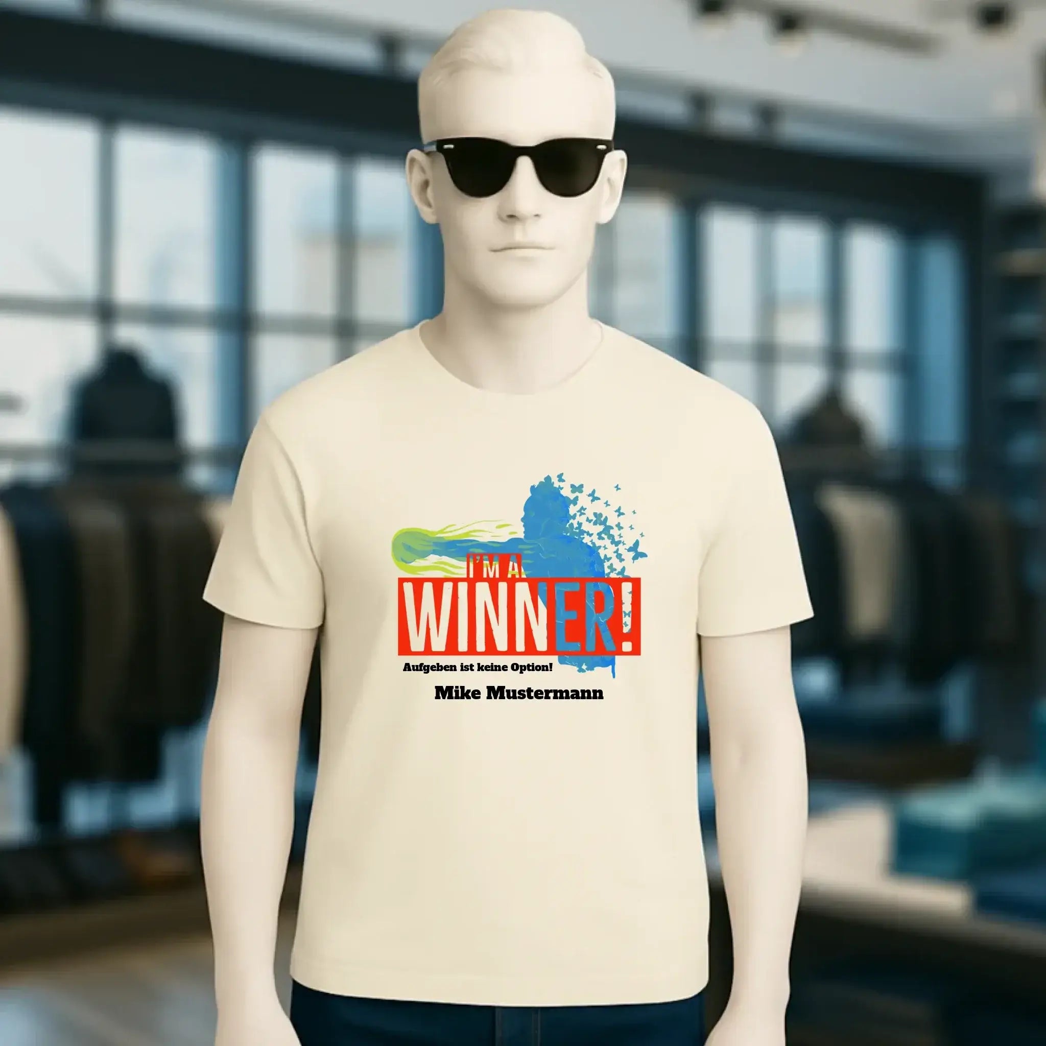 I´M A WINNER • Unisex Premium T-Shirt XS-5XL aus Bio-Baumwolle für Damen & Herren • Exklusivdesign • personalisiert