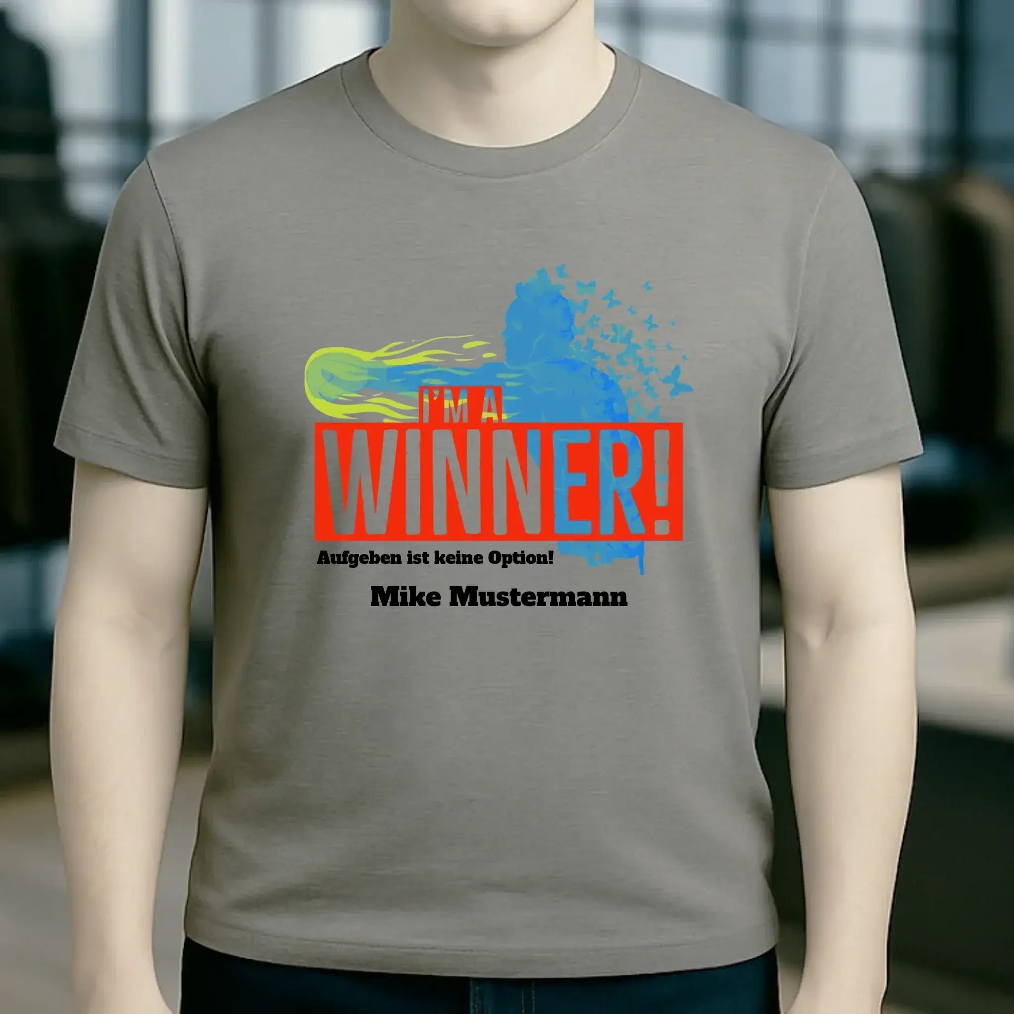 I´M A WINNER • Unisex Premium T-Shirt XS-5XL aus Bio-Baumwolle für Damen & Herren • Exklusivdesign • personalisiert