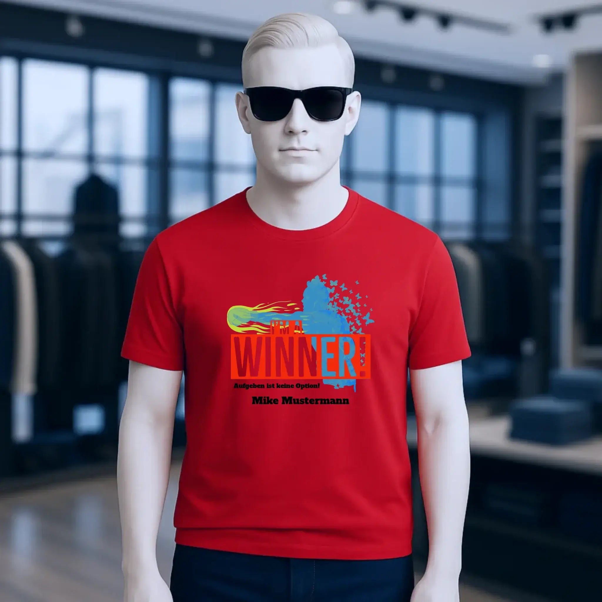 I´M A WINNER • Unisex Premium T-Shirt XS-5XL aus Bio-Baumwolle für Damen & Herren • Exklusivdesign • personalisiert