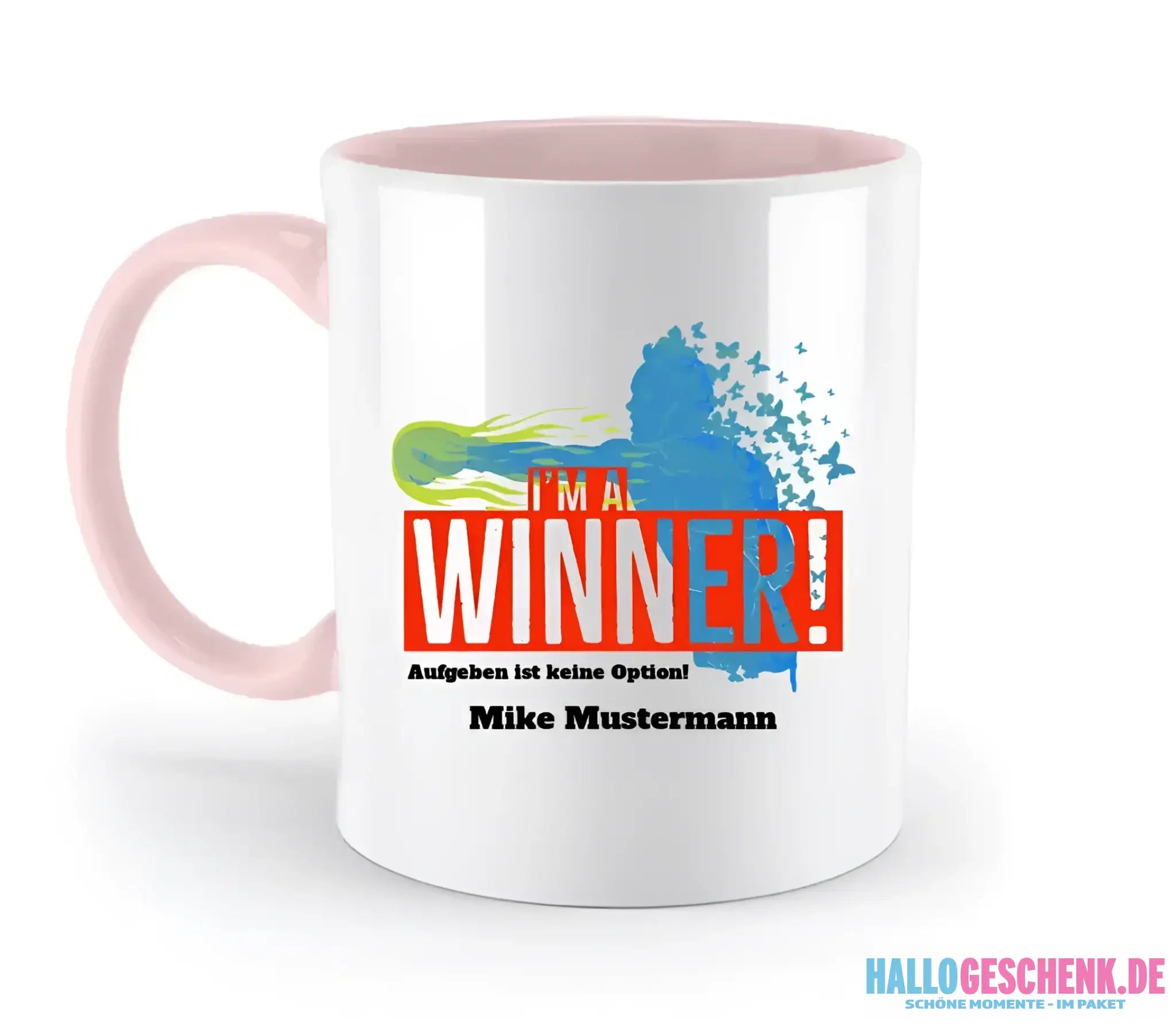 I´M A WINNER • zweifarbige Tasse • Exklusivdesign • personalisiert