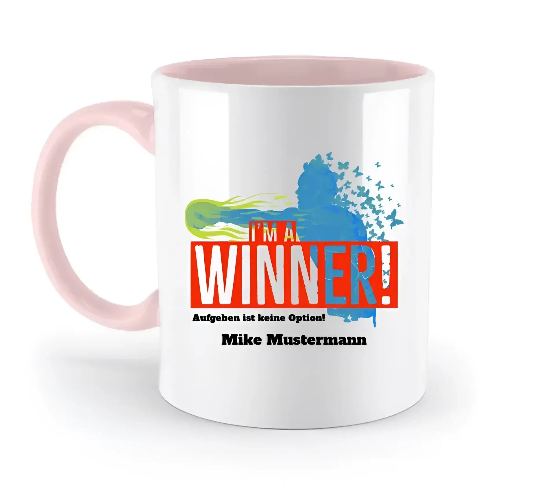 I´M A WINNER • zweifarbige Tasse • Exklusivdesign • personalisiert