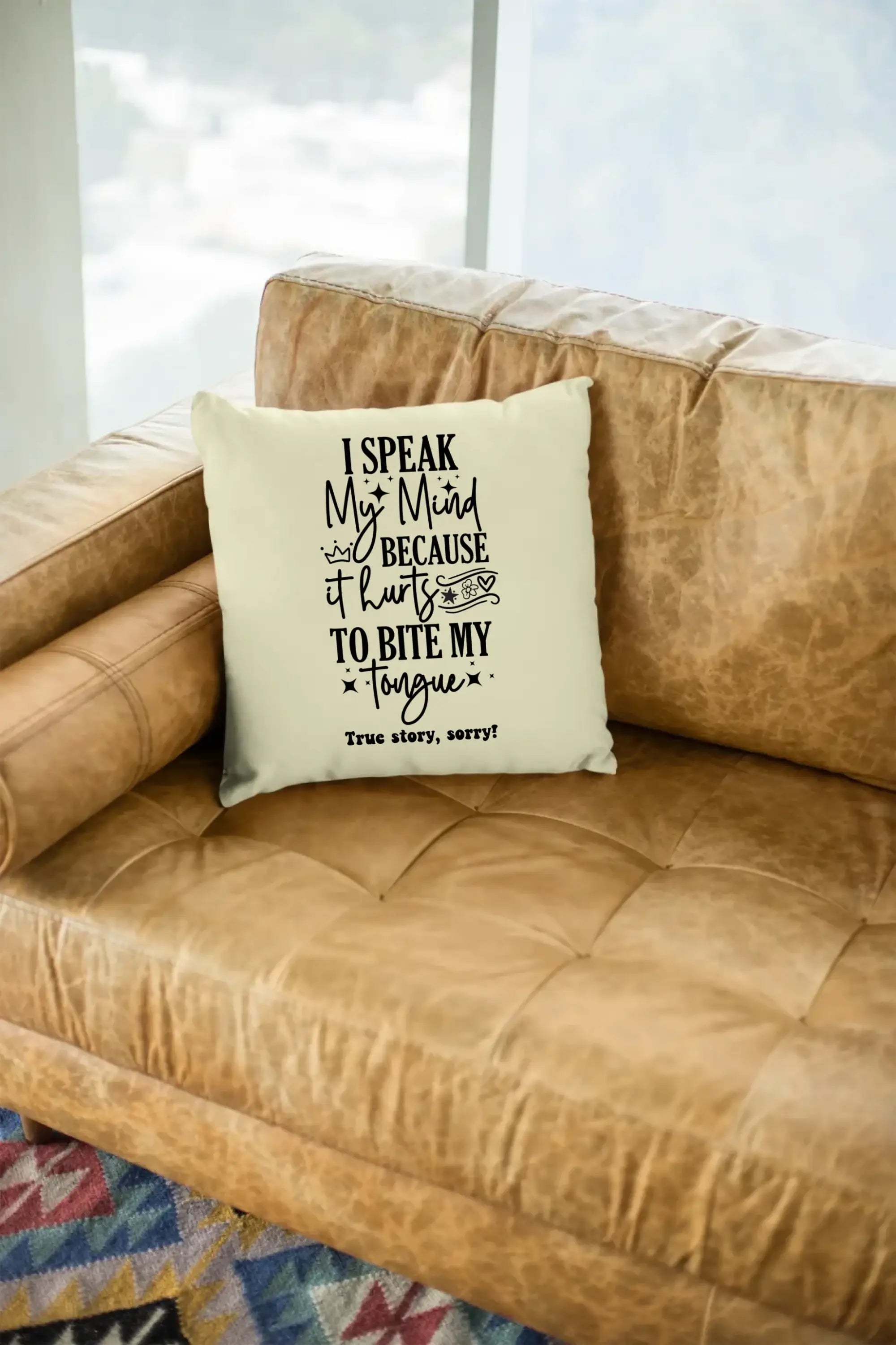 I speak my mind • Kissen 40x40 cm • Exklusivdesign • personalisiert