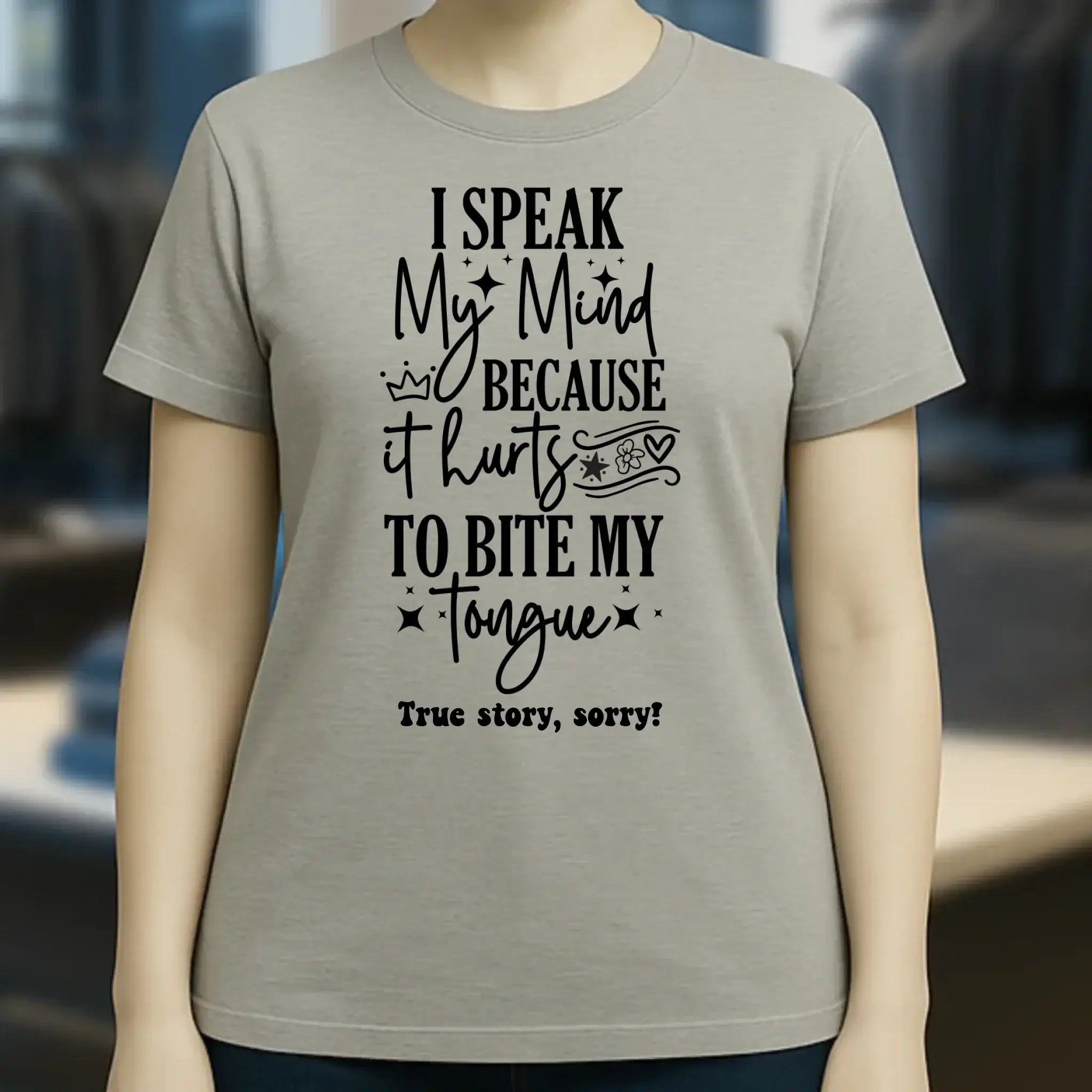 I speak my mind • Ladies Premium T-Shirt XS-2XL aus Bio-Baumwolle für Damen • Exklusivdesign • personalisiert