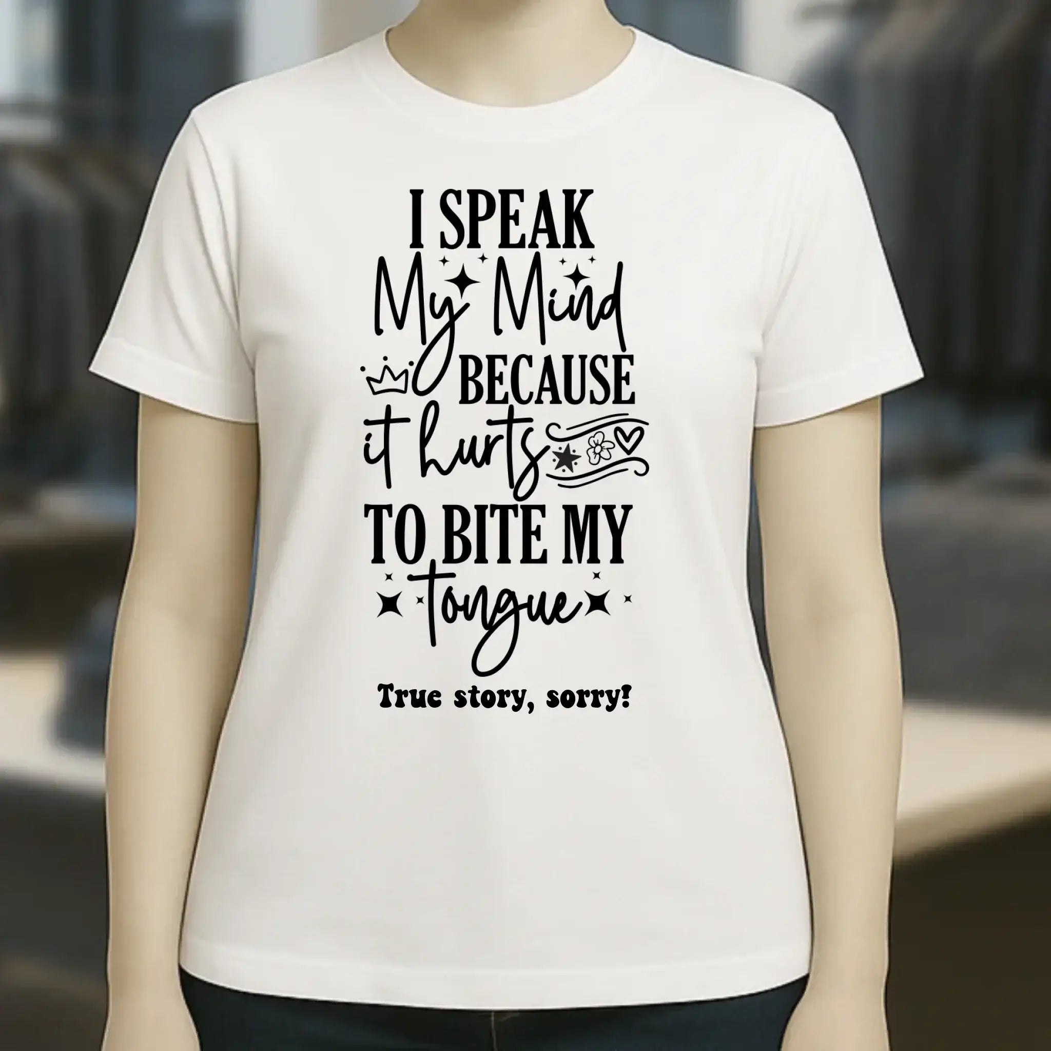 I speak my mind • Ladies Premium T-Shirt XS-2XL aus Bio-Baumwolle für Damen • Exklusivdesign • personalisiert
