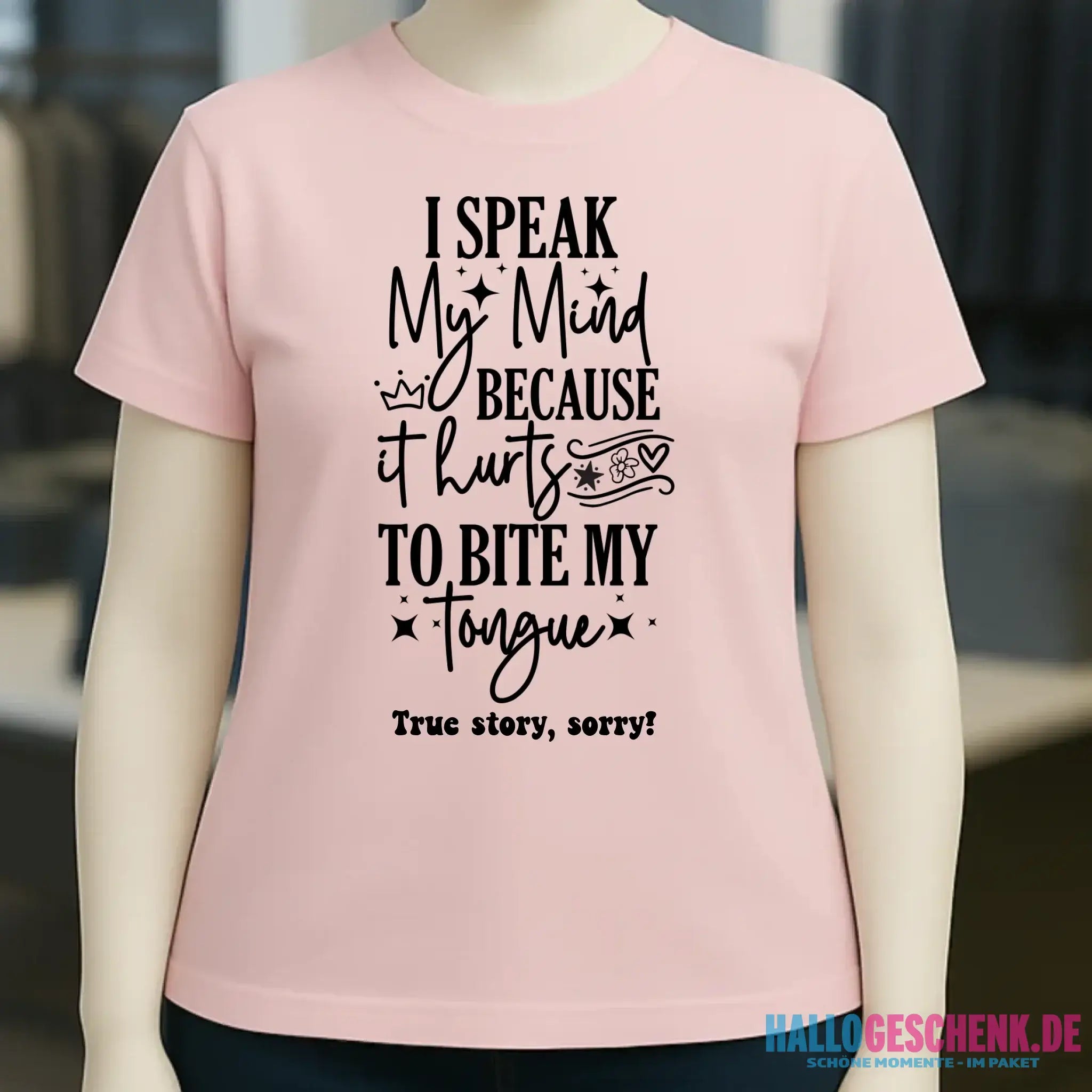 I speak my mind • Ladies Premium T-Shirt XS-2XL aus Bio-Baumwolle für Damen • Exklusivdesign • personalisiert