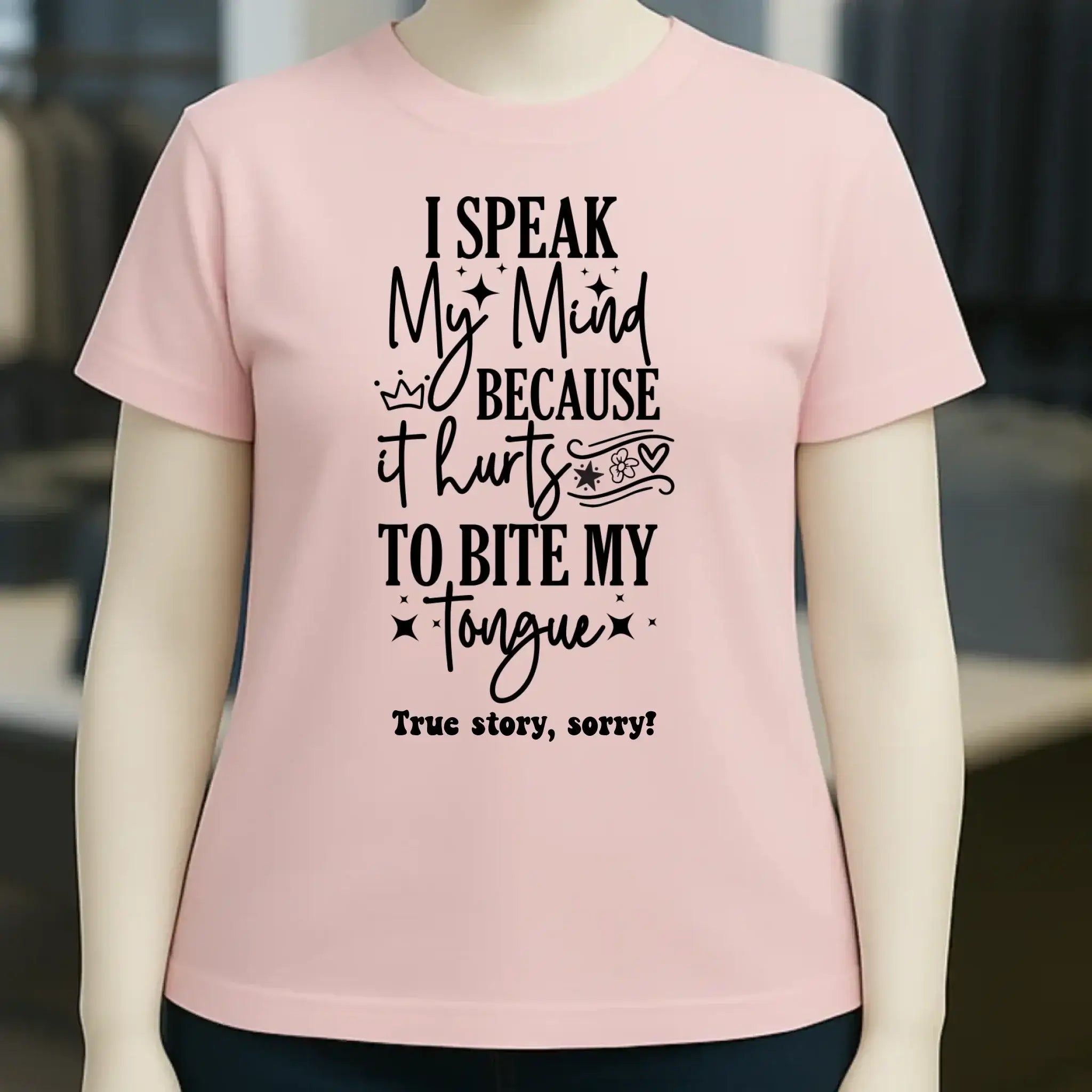 I speak my mind • Ladies Premium T-Shirt XS-2XL aus Bio-Baumwolle für Damen • Exklusivdesign • personalisiert