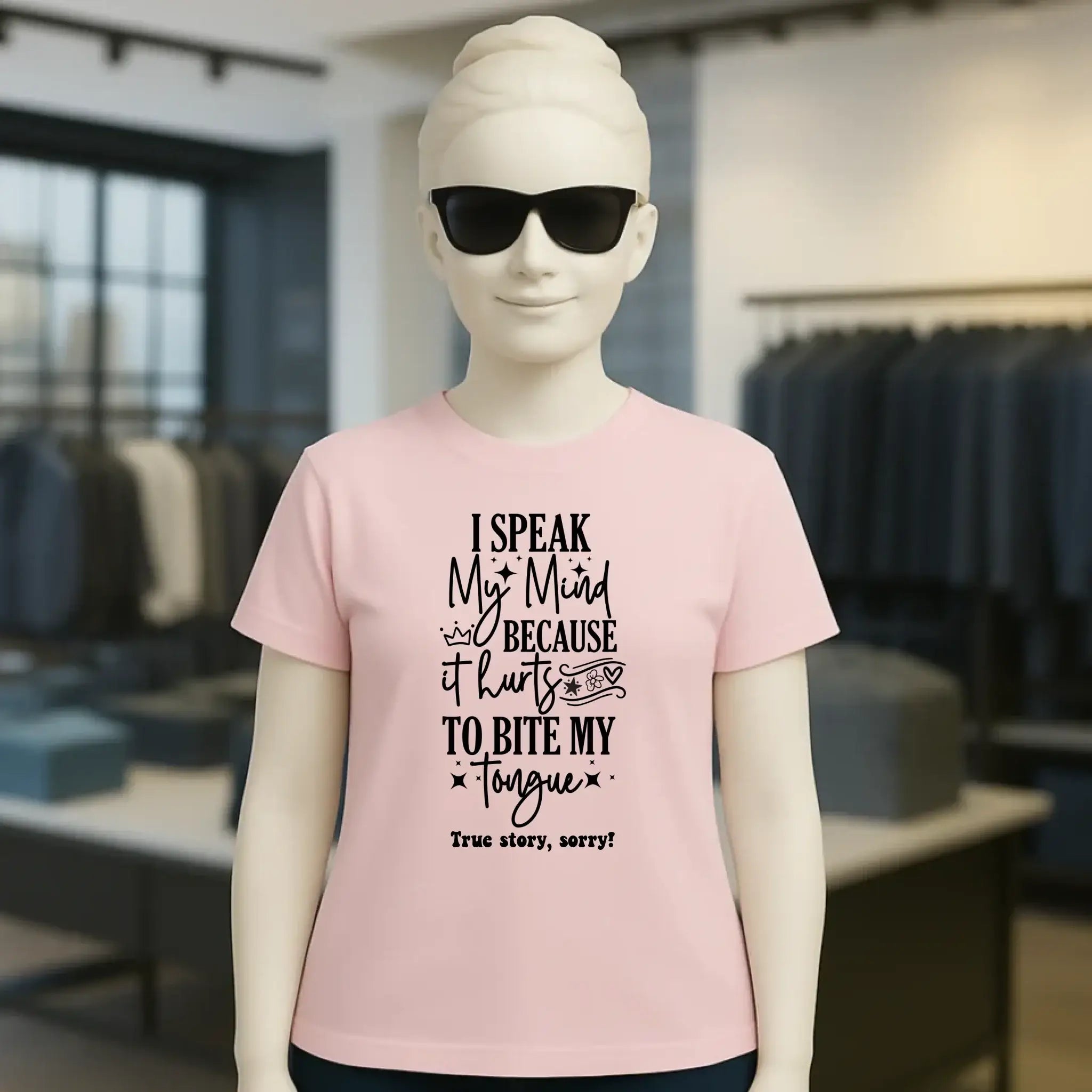 I speak my mind • Ladies Premium T-Shirt XS-2XL aus Bio-Baumwolle für Damen • Exklusivdesign • personalisiert