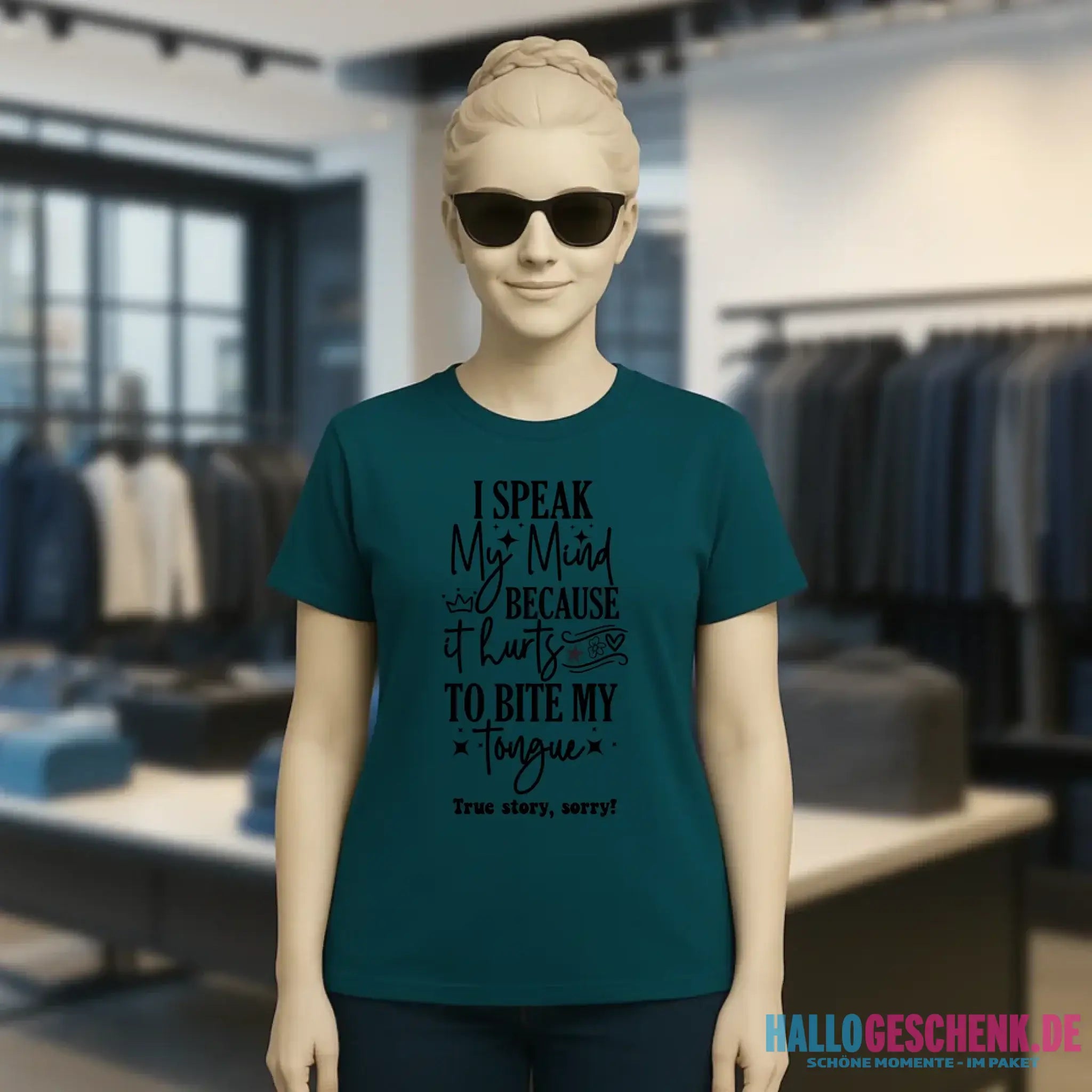 I speak my mind • Ladies Premium T-Shirt XS-2XL aus Bio-Baumwolle für Damen • Exklusivdesign • personalisiert