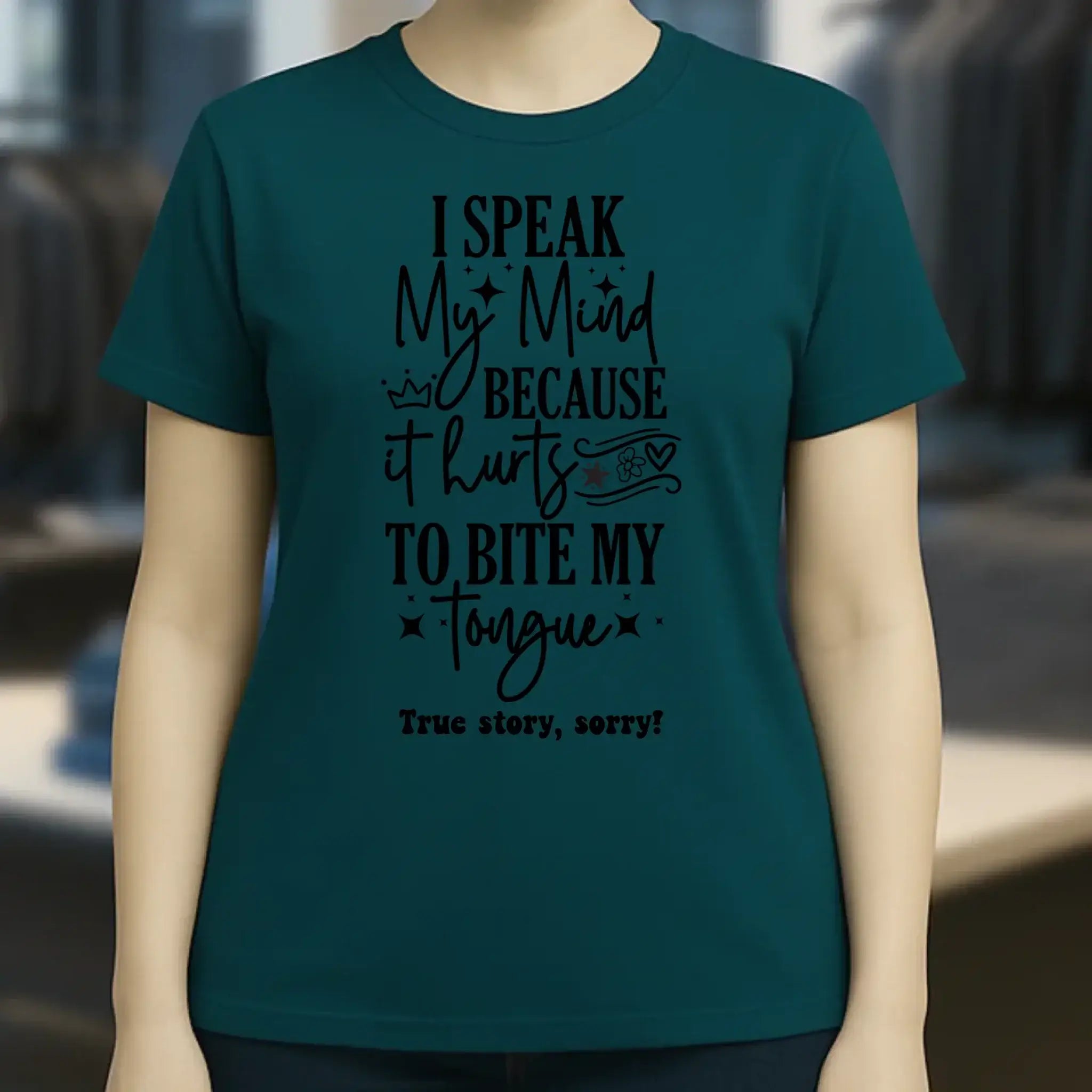 I speak my mind • Ladies Premium T-Shirt XS-2XL aus Bio-Baumwolle für Damen • Exklusivdesign • personalisiert