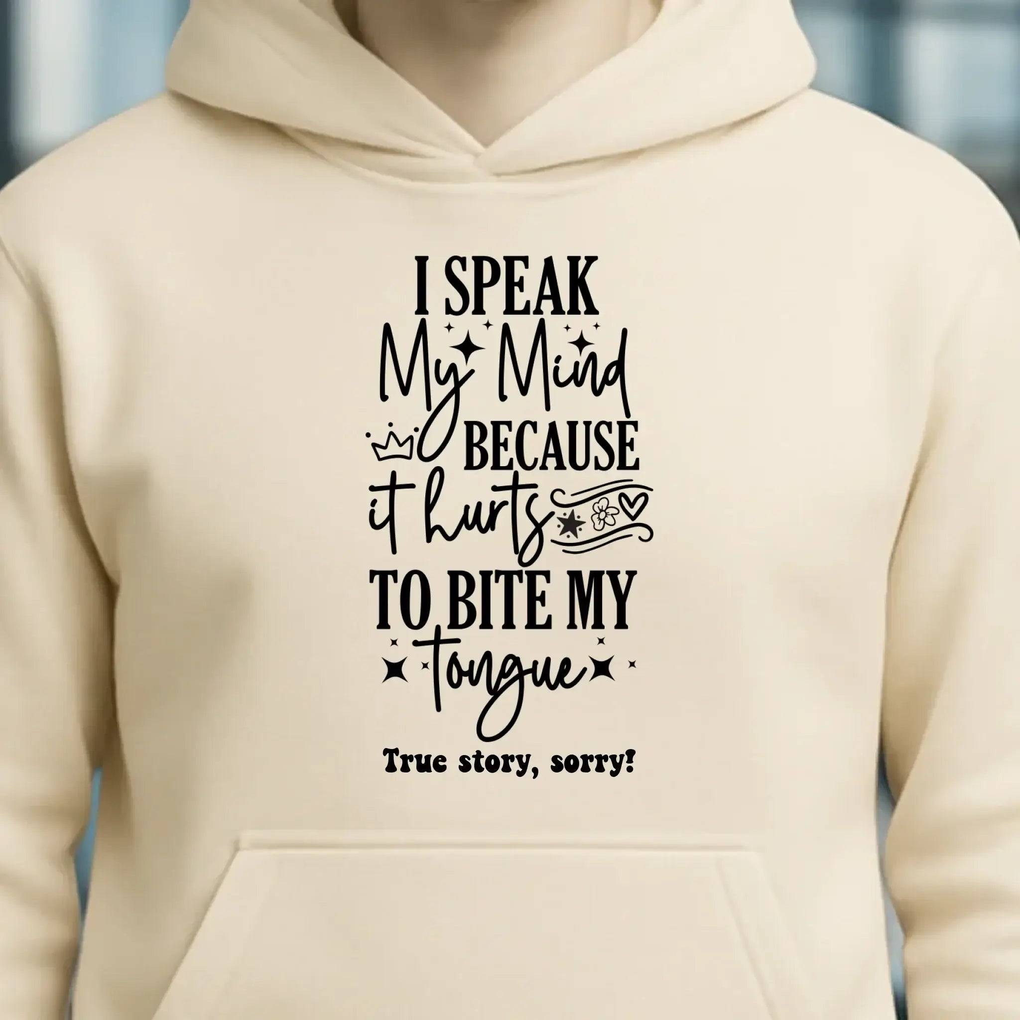 I speak my mind • Unisex Premium Hoodie XS-5XL aus Bio-Baumwolle für Damen & Herren • Exklusivdesign • personalisiert