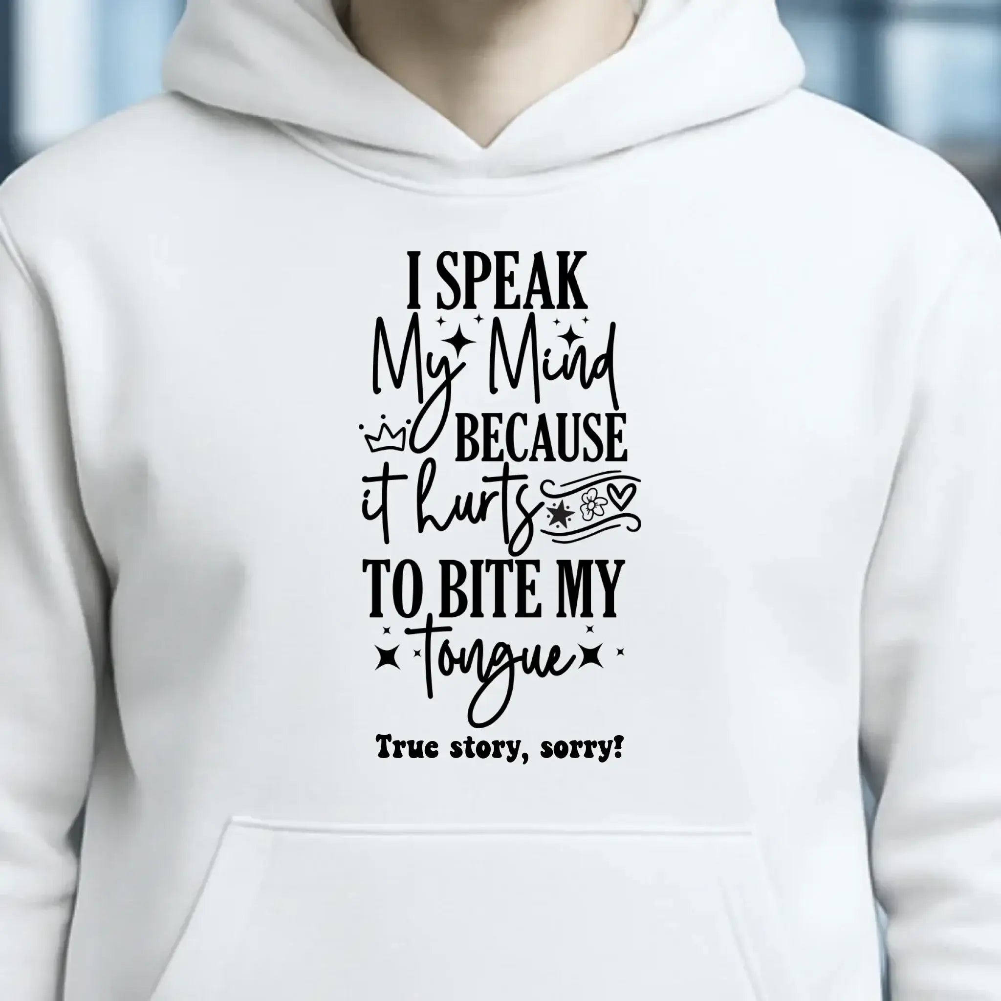 I speak my mind • Unisex Premium Hoodie XS-5XL aus Bio-Baumwolle für Damen & Herren • Exklusivdesign • personalisiert