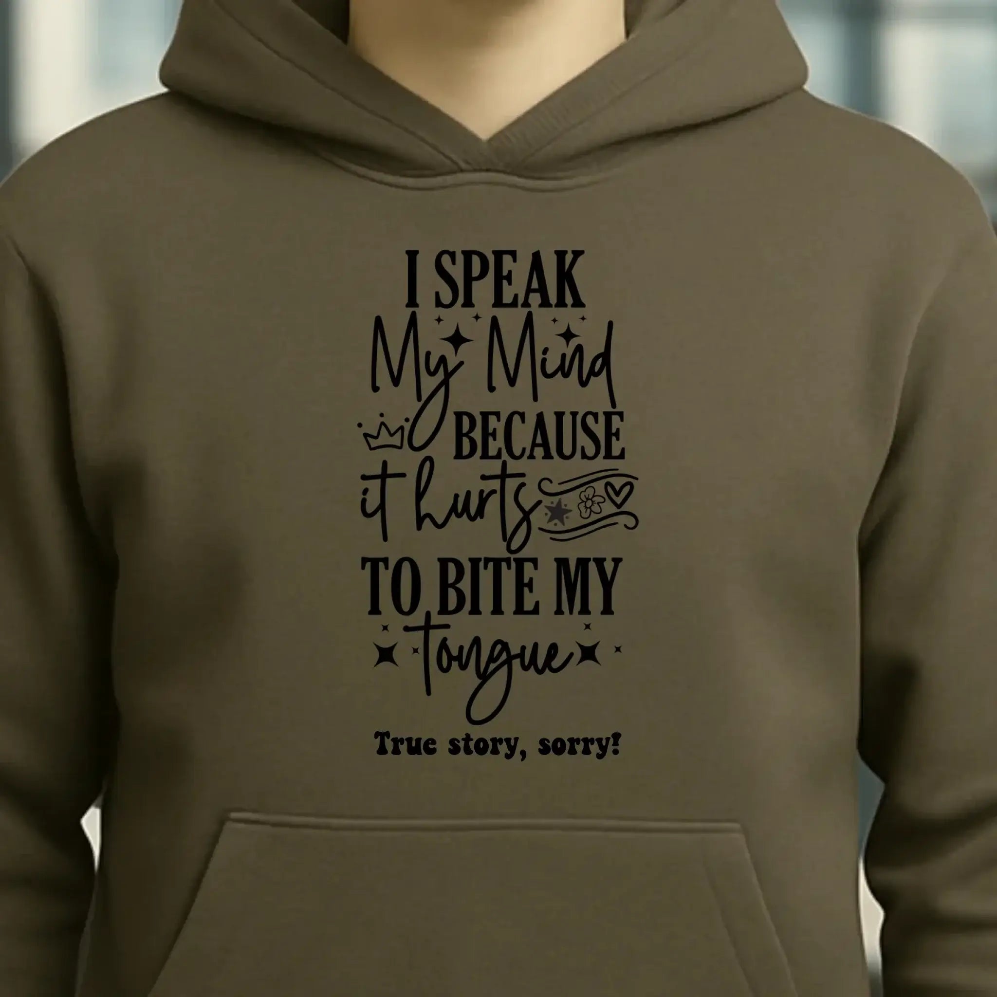 I speak my mind • Unisex Premium Hoodie XS-5XL aus Bio-Baumwolle für Damen & Herren • Exklusivdesign • personalisiert