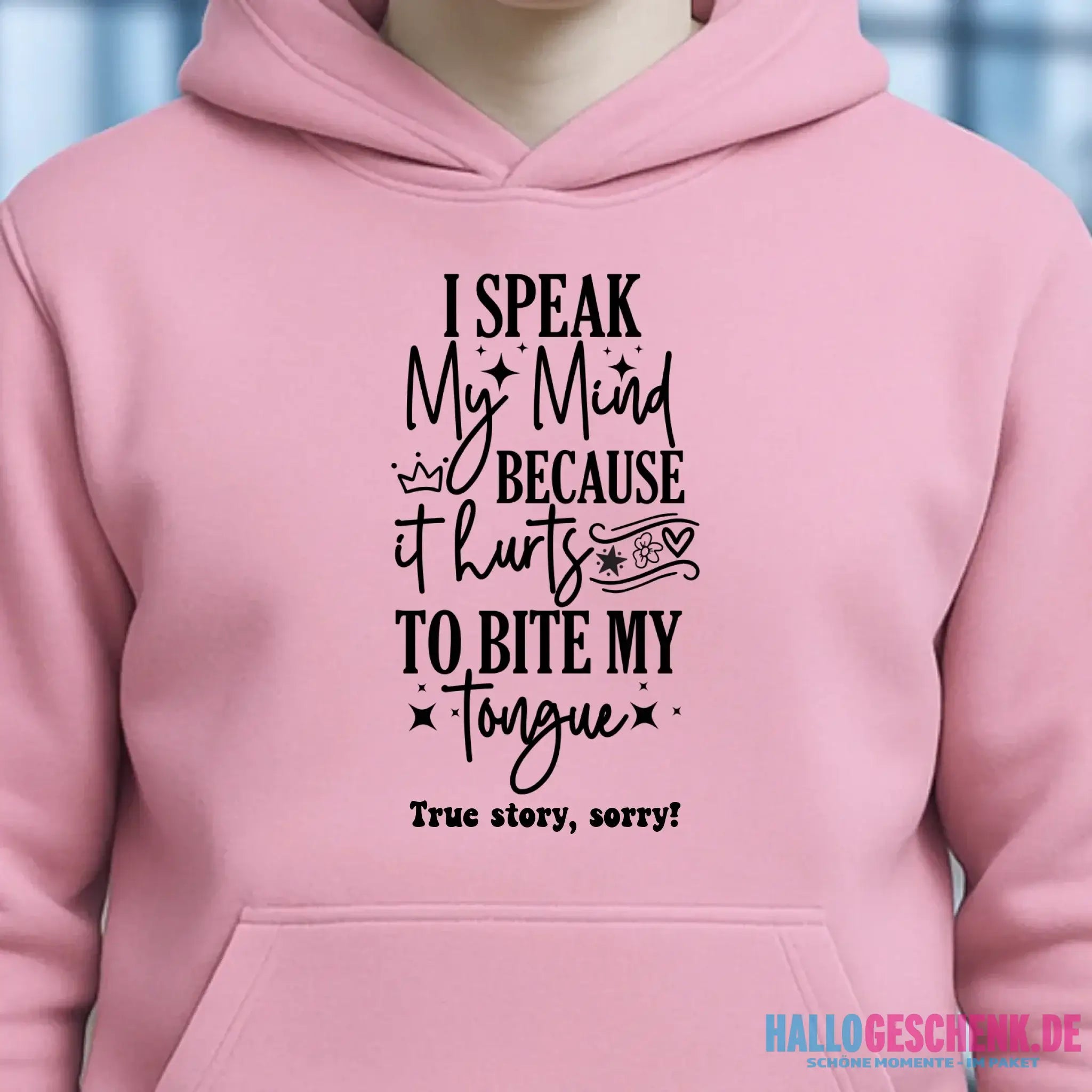 I speak my mind • Unisex Premium Hoodie XS-5XL aus Bio-Baumwolle für Damen & Herren • Exklusivdesign • personalisiert