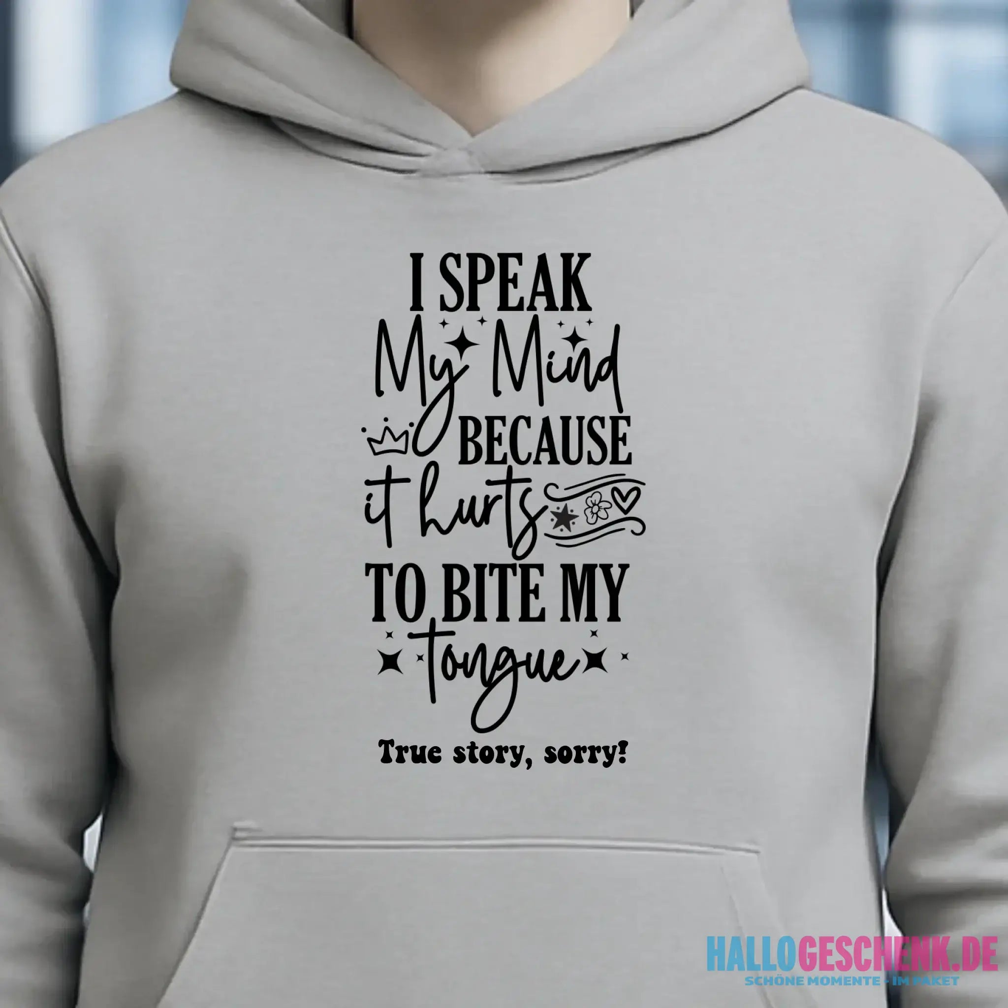 I speak my mind • Unisex Premium Hoodie XS-5XL aus Bio-Baumwolle für Damen & Herren • Exklusivdesign • personalisiert