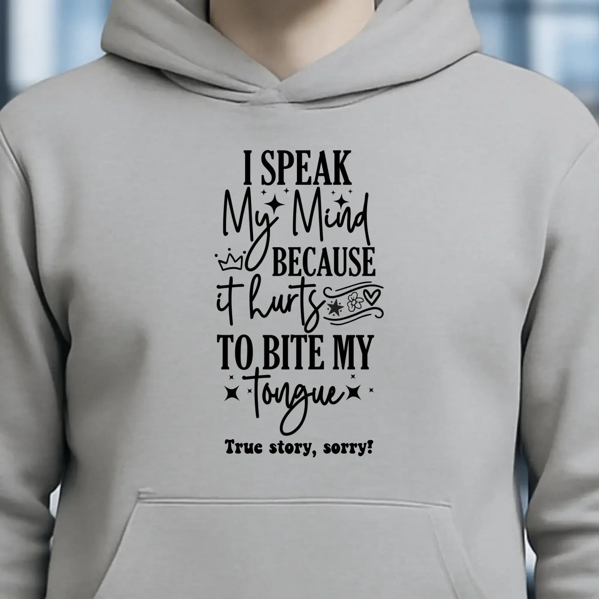 I speak my mind • Unisex Premium Hoodie XS-5XL aus Bio-Baumwolle für Damen & Herren • Exklusivdesign • personalisiert