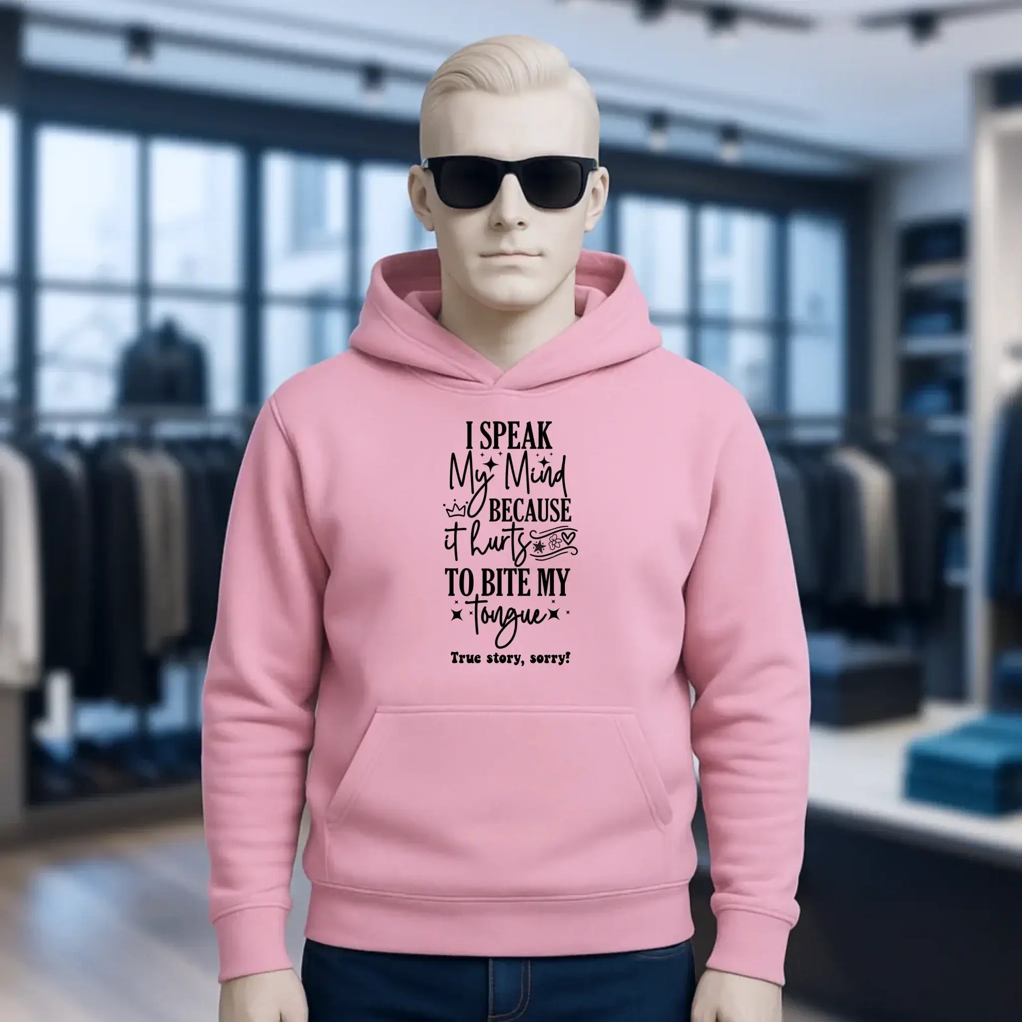 I speak my mind • Unisex Premium Hoodie XS-5XL aus Bio-Baumwolle für Damen & Herren • Exklusivdesign • personalisiert