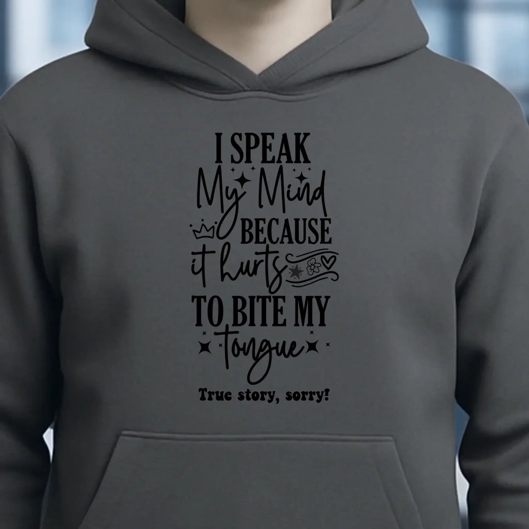 I speak my mind • Unisex Premium Hoodie XS-5XL aus Bio-Baumwolle für Damen & Herren • Exklusivdesign • personalisiert