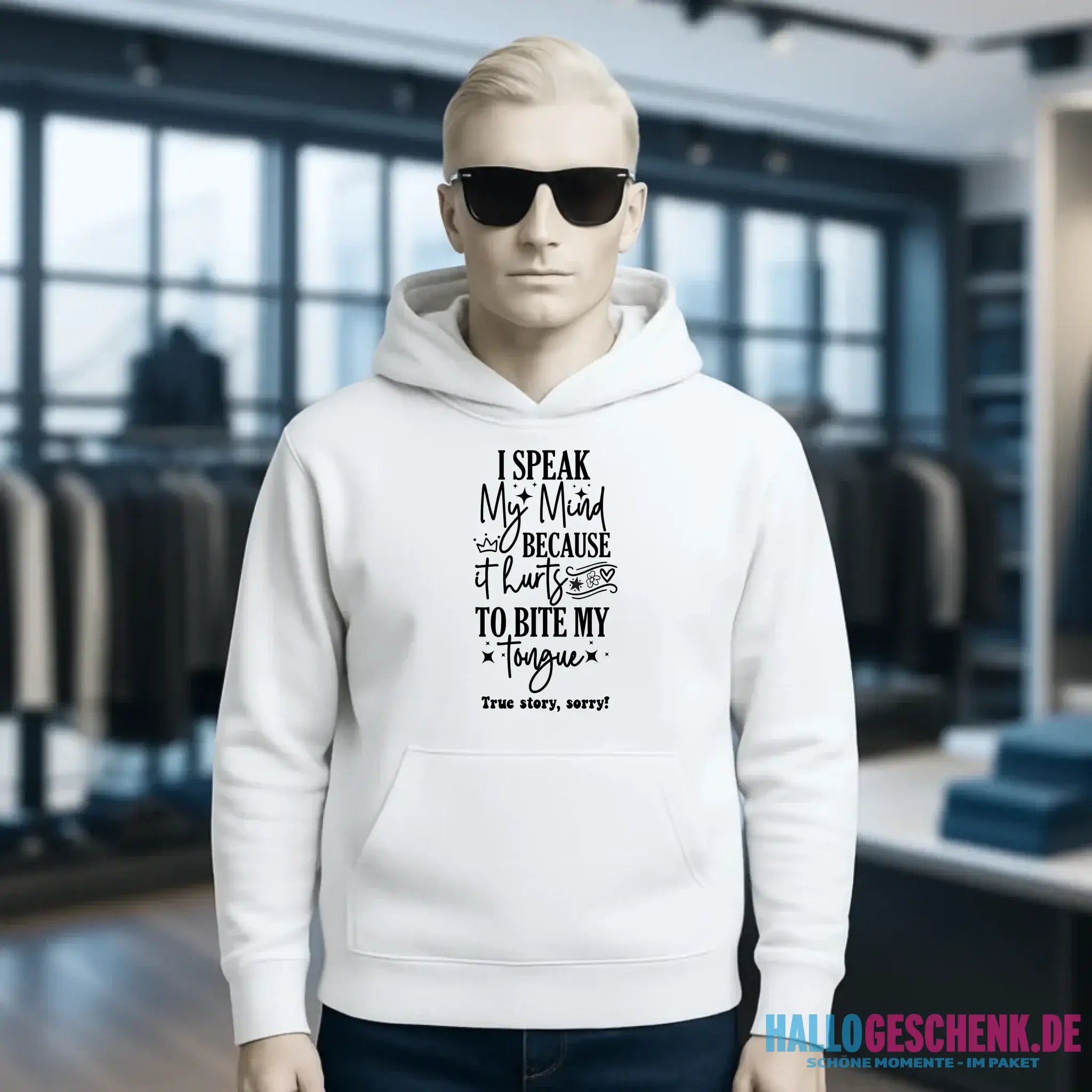 I speak my mind • Unisex Premium Hoodie XS-5XL aus Bio-Baumwolle für Damen & Herren • Exklusivdesign • personalisiert