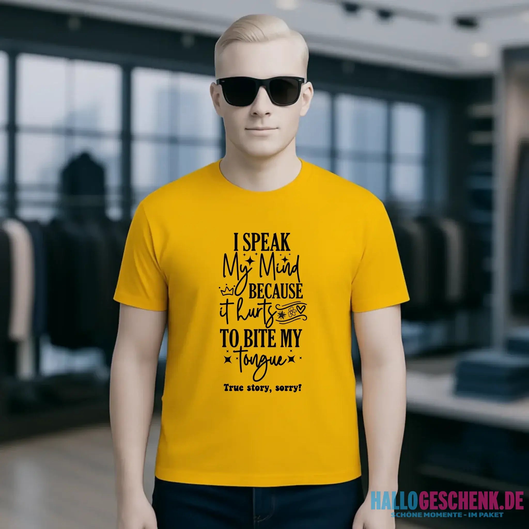 I speak my mind • Unisex Premium T-Shirt XS-5XL aus Bio-Baumwolle für Damen & Herren • Exklusivdesign • personalisiert