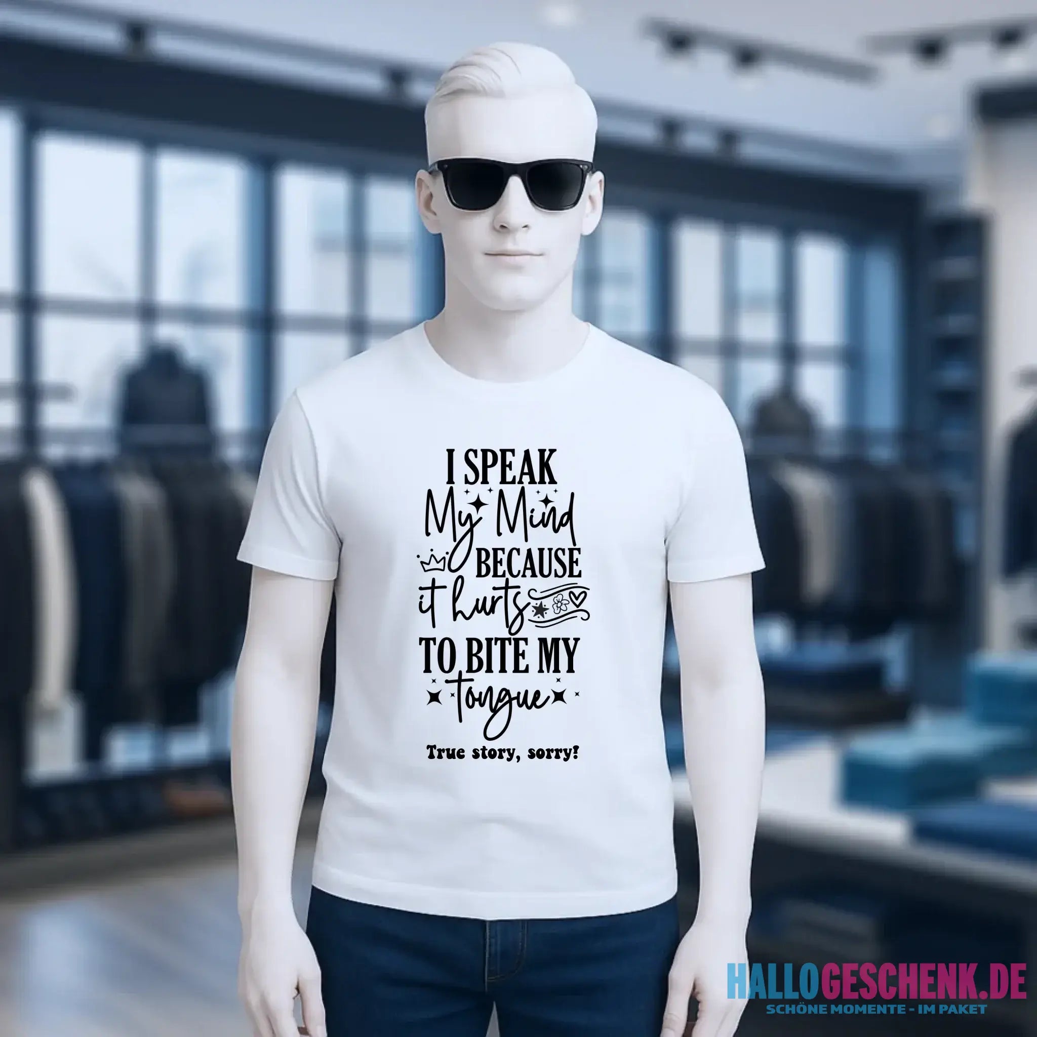 I speak my mind • Unisex Premium T-Shirt XS-5XL aus Bio-Baumwolle für Damen & Herren • Exklusivdesign • personalisiert