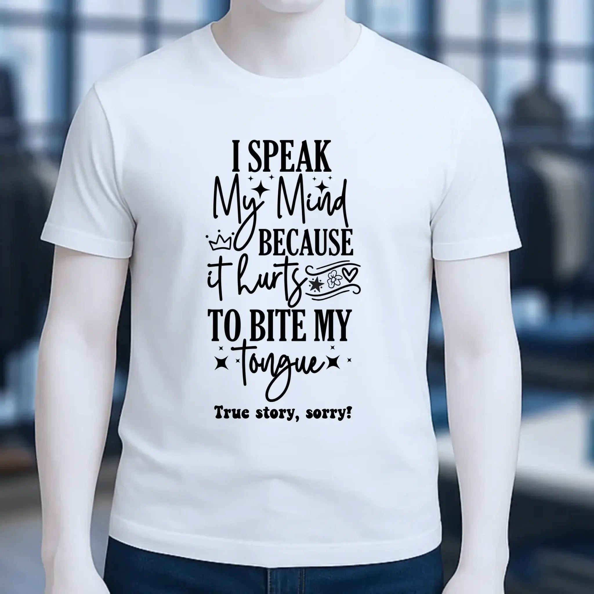 I speak my mind • Unisex Premium T-Shirt XS-5XL aus Bio-Baumwolle für Damen & Herren • Exklusivdesign • personalisiert
