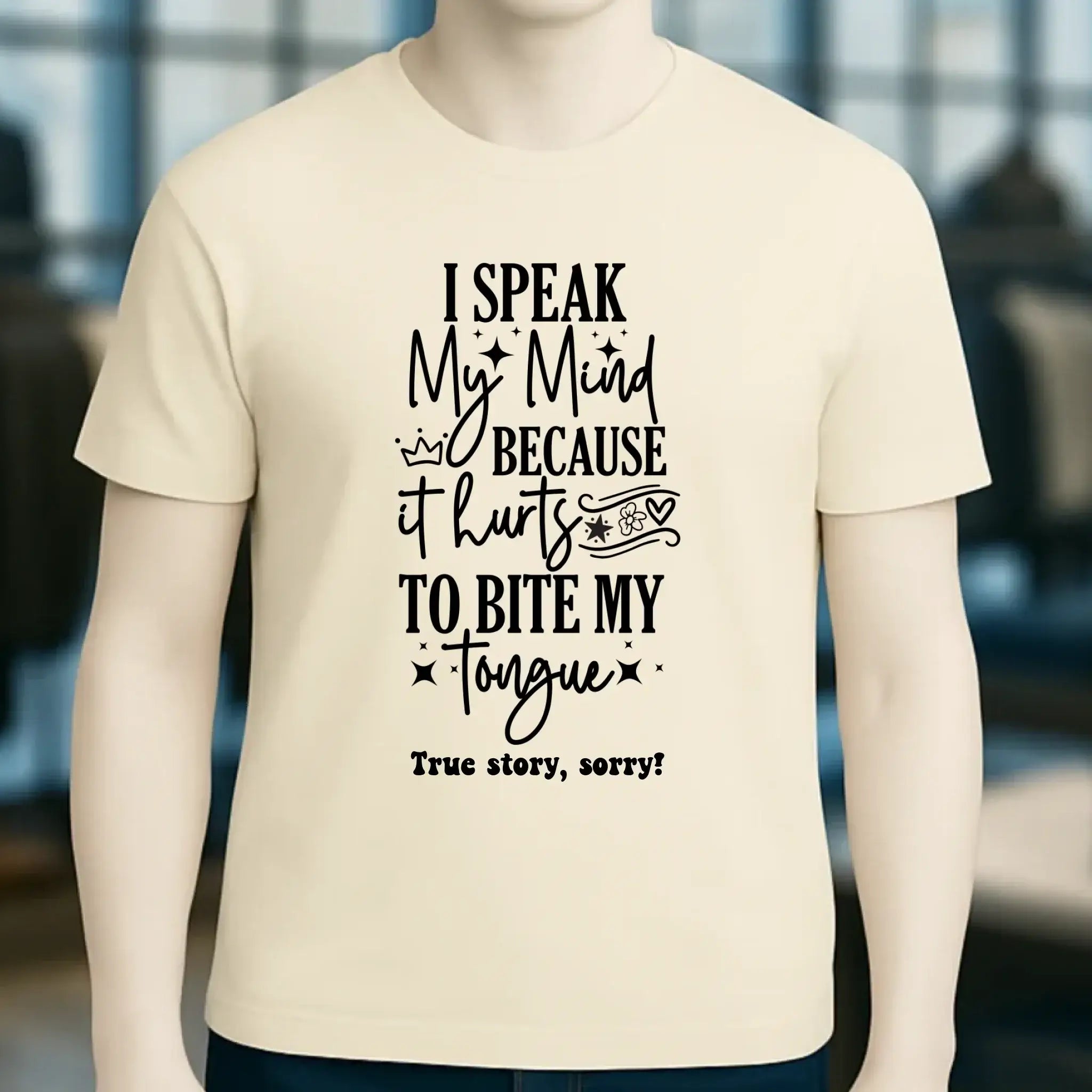 I speak my mind • Unisex Premium T-Shirt XS-5XL aus Bio-Baumwolle für Damen & Herren • Exklusivdesign • personalisiert