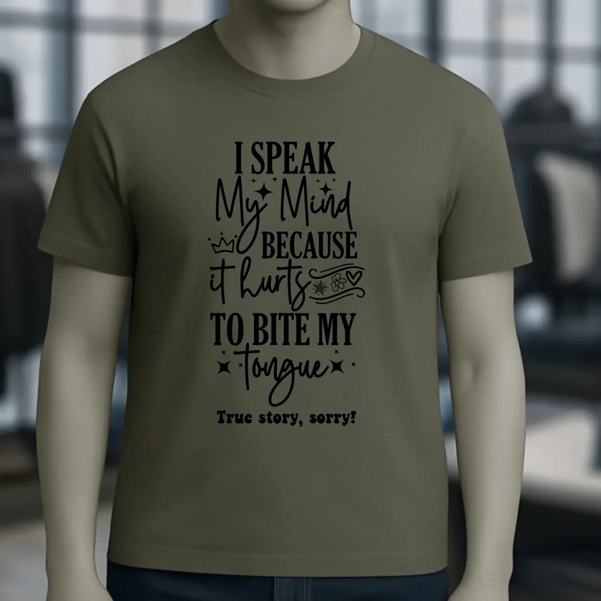 I speak my mind • Unisex Premium T-Shirt XS-5XL aus Bio-Baumwolle für Damen & Herren • Exklusivdesign • personalisiert