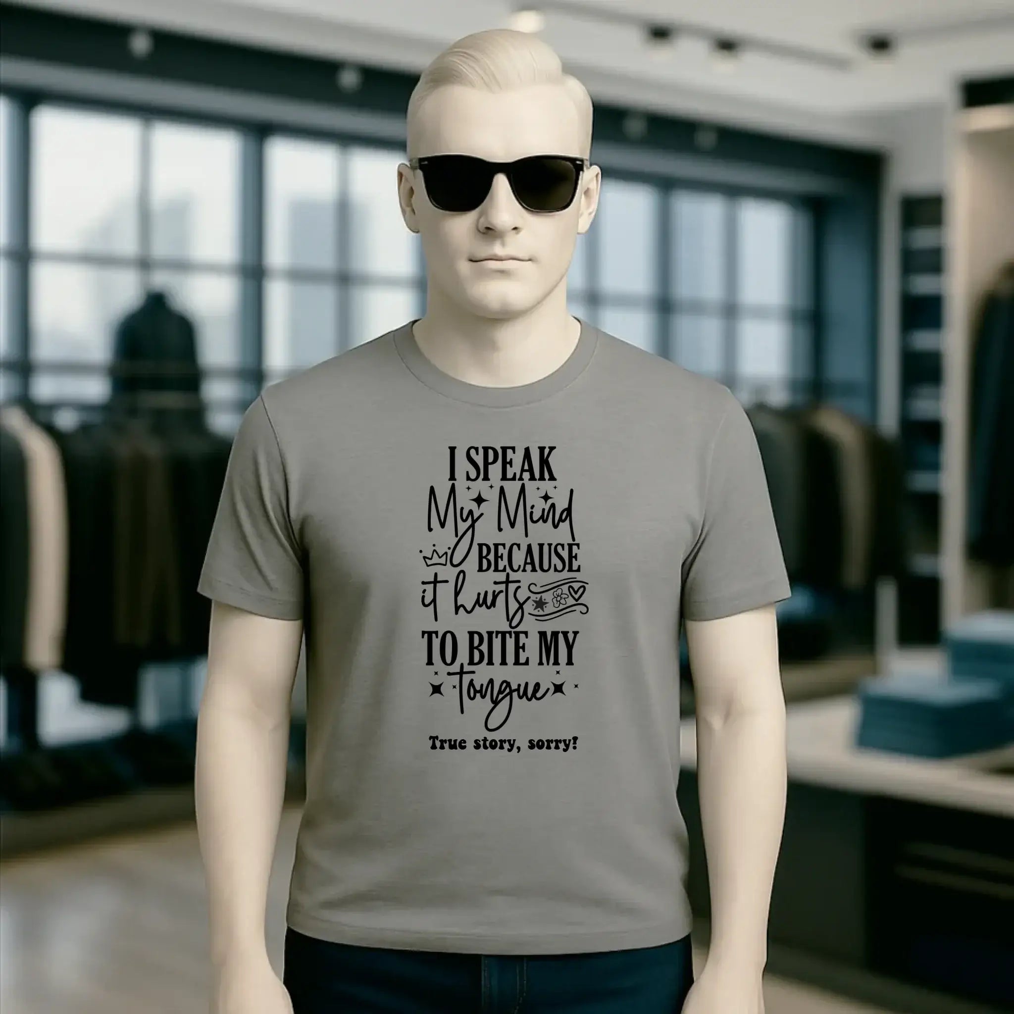I speak my mind • Unisex Premium T-Shirt XS-5XL aus Bio-Baumwolle für Damen & Herren • Exklusivdesign • personalisiert