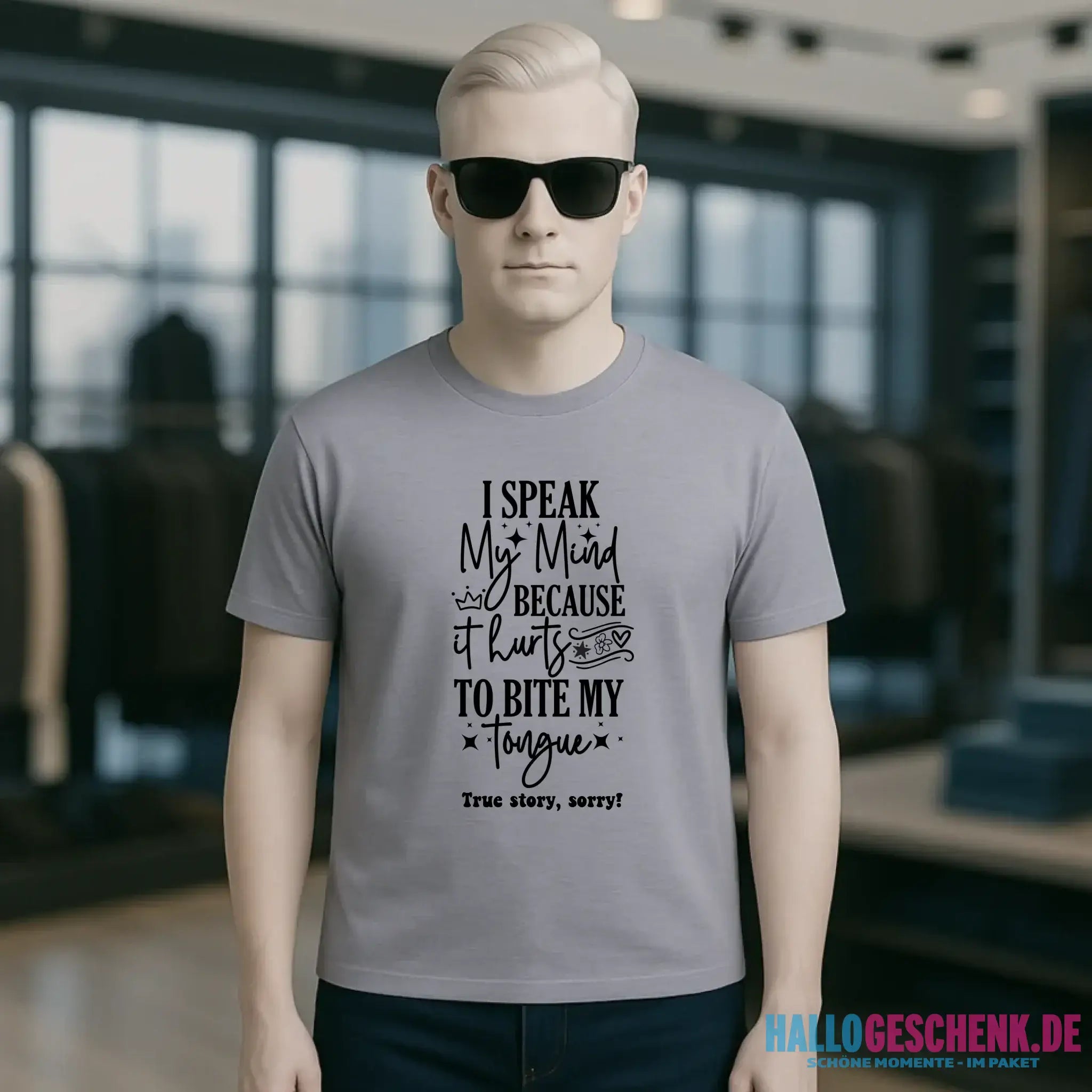 I speak my mind • Unisex Premium T-Shirt XS-5XL aus Bio-Baumwolle für Damen & Herren • Exklusivdesign • personalisiert