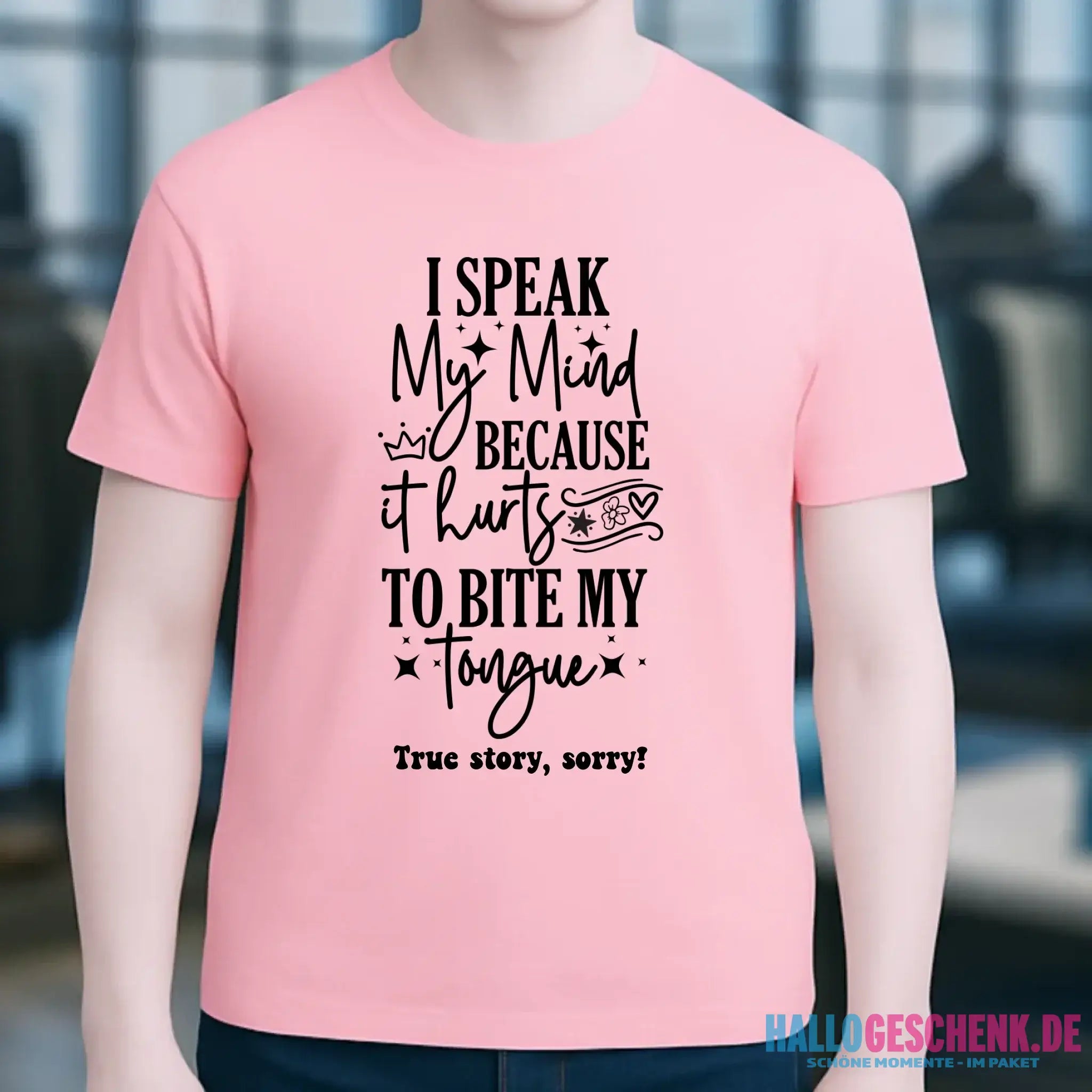 I speak my mind • Unisex Premium T-Shirt XS-5XL aus Bio-Baumwolle für Damen & Herren • Exklusivdesign • personalisiert