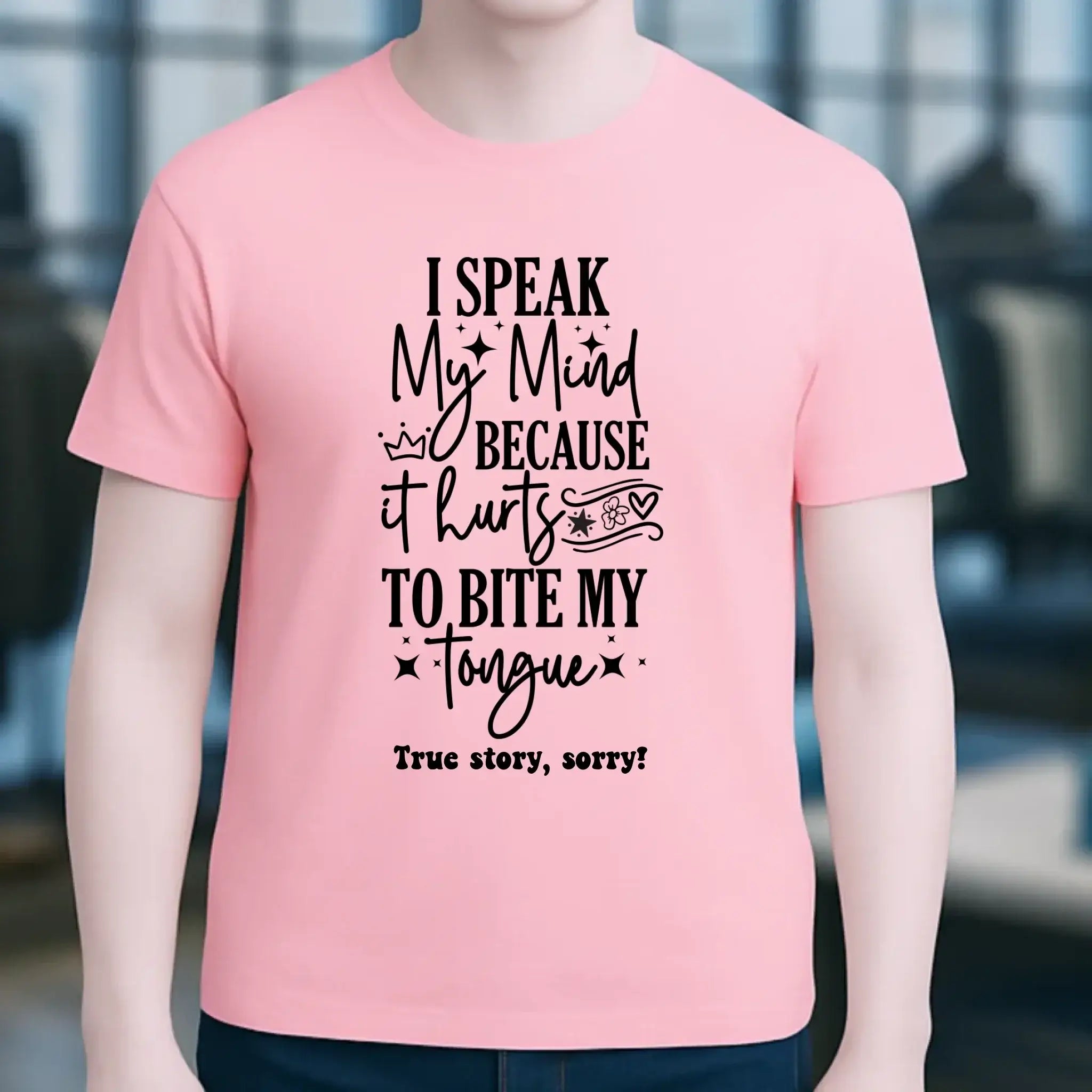 I speak my mind • Unisex Premium T-Shirt XS-5XL aus Bio-Baumwolle für Damen & Herren • Exklusivdesign • personalisiert