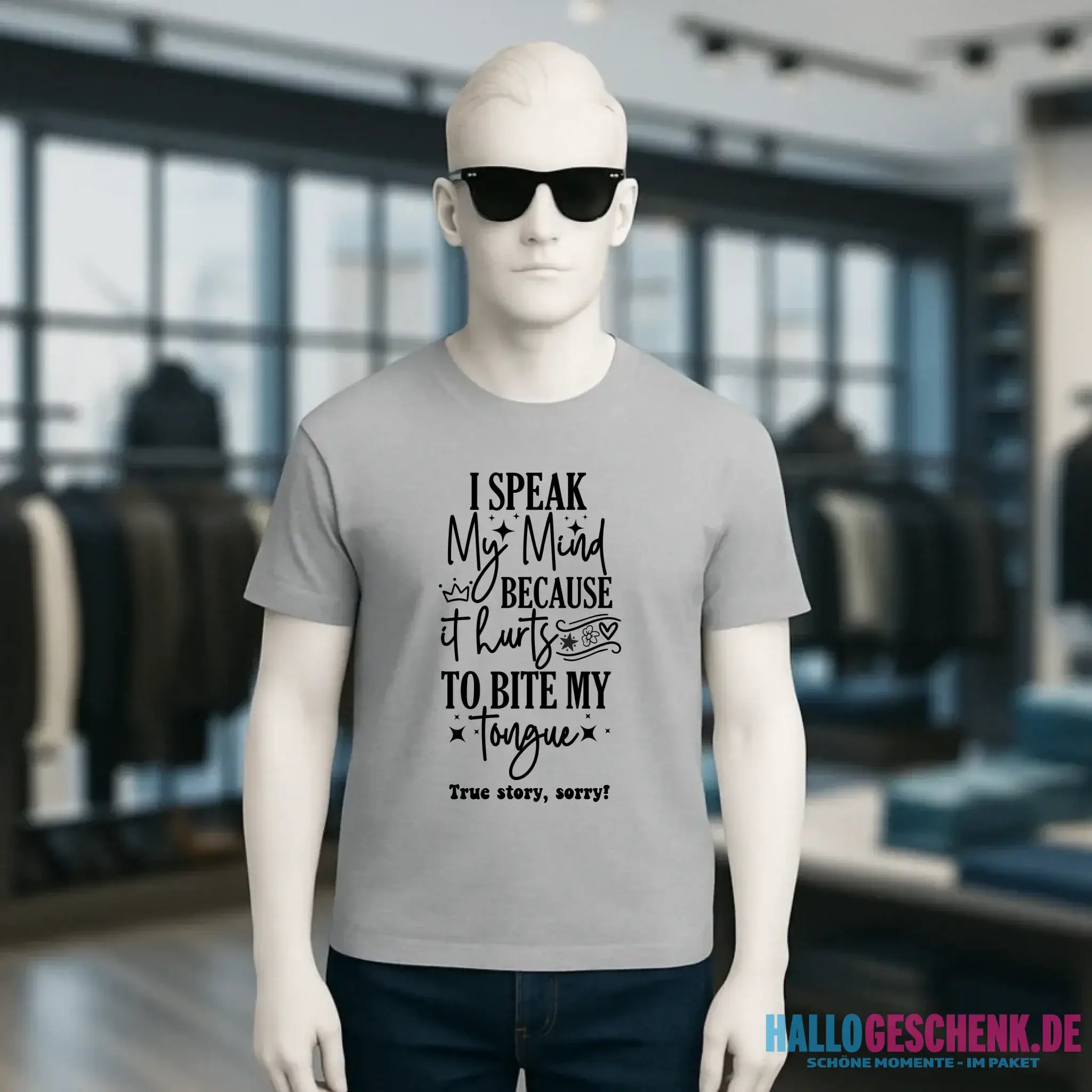 I speak my mind • Unisex Premium T-Shirt XS-5XL aus Bio-Baumwolle für Damen & Herren • Exklusivdesign • personalisiert