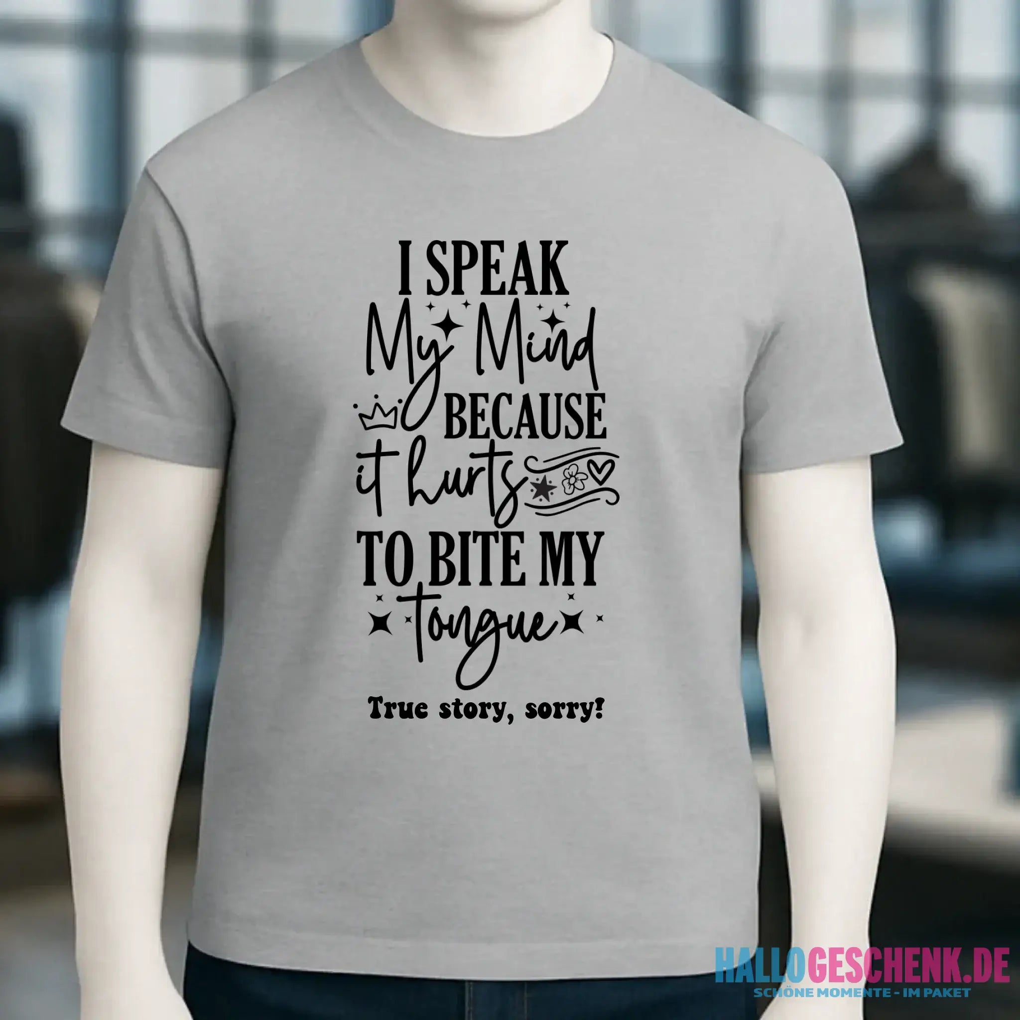 I speak my mind • Unisex Premium T-Shirt XS-5XL aus Bio-Baumwolle für Damen & Herren • Exklusivdesign • personalisiert