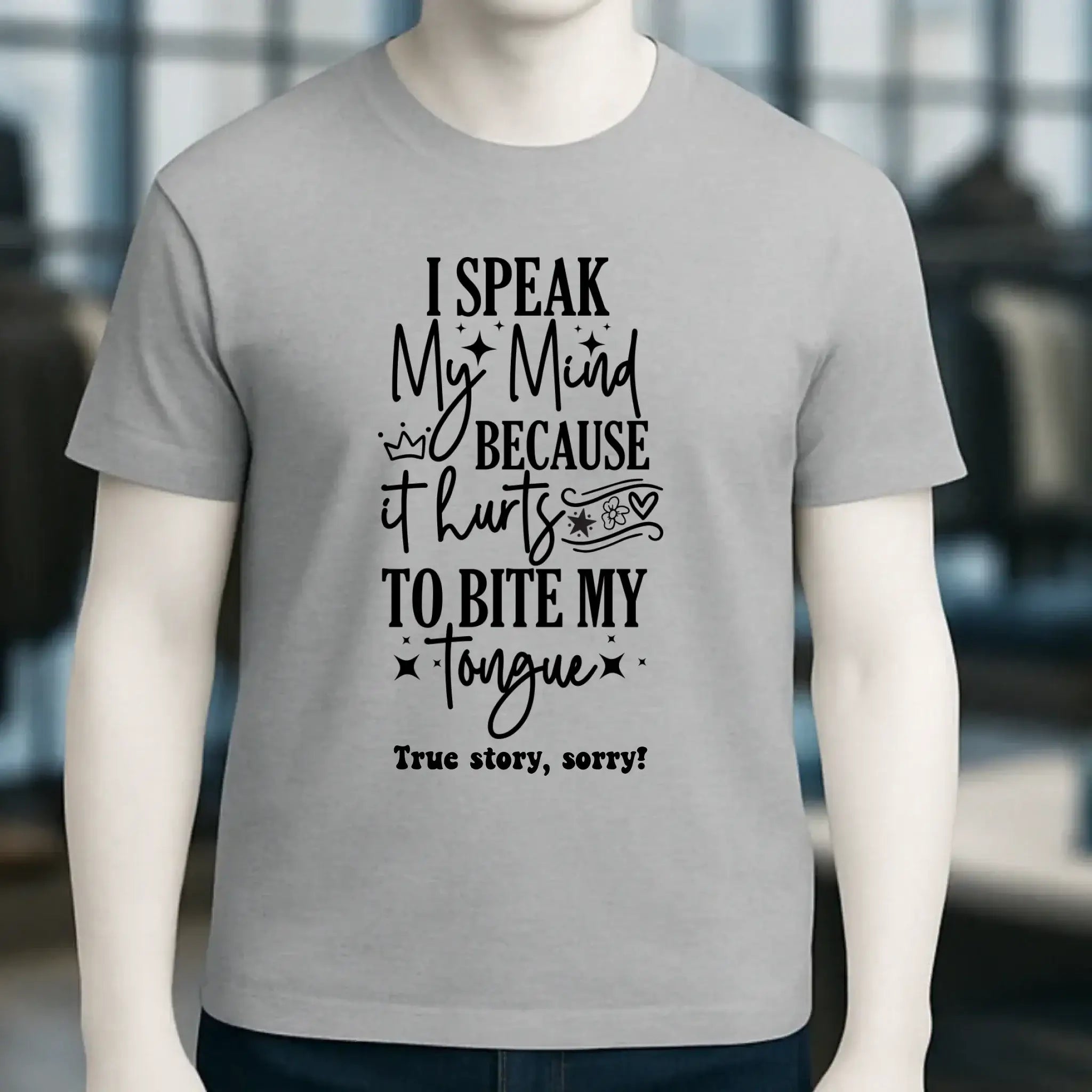 I speak my mind • Unisex Premium T-Shirt XS-5XL aus Bio-Baumwolle für Damen & Herren • Exklusivdesign • personalisiert