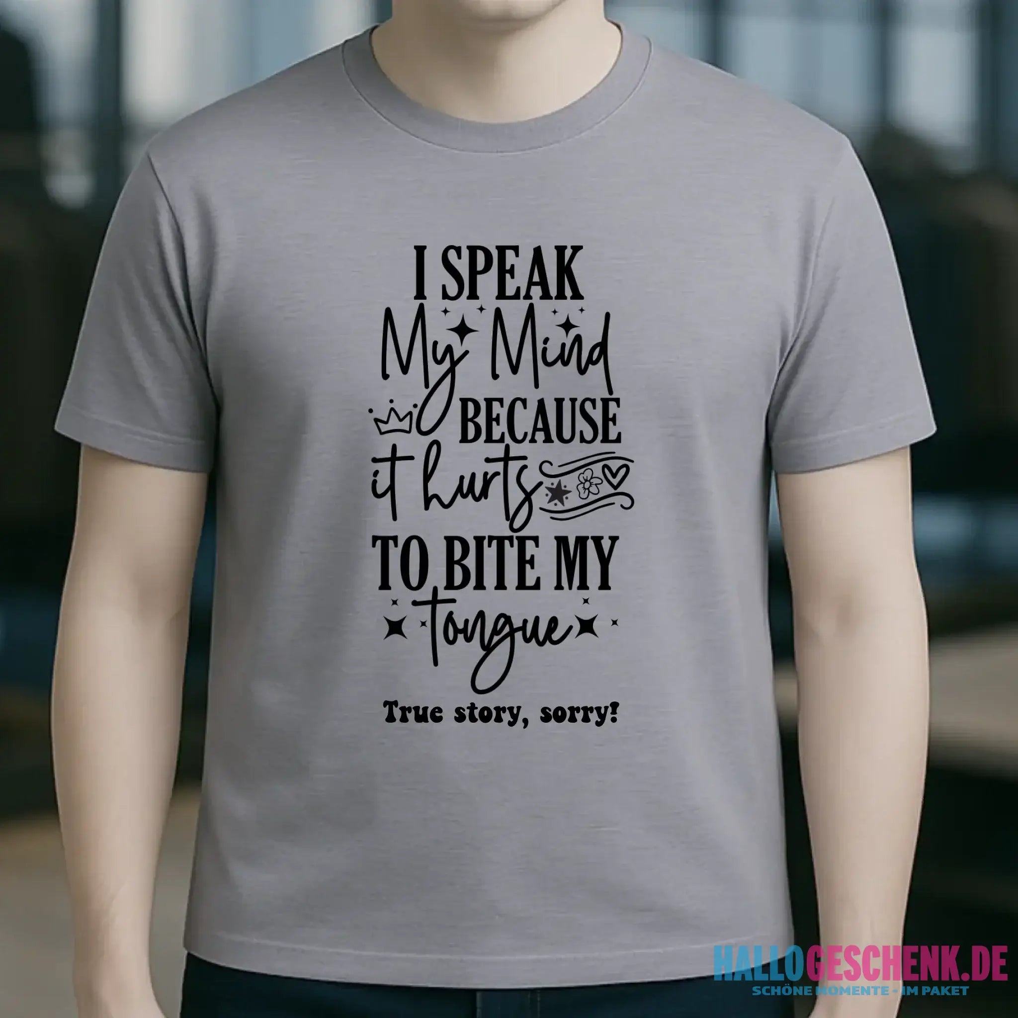 I speak my mind • Unisex Premium T-Shirt XS-5XL aus Bio-Baumwolle für Damen & Herren • Exklusivdesign • personalisiert
