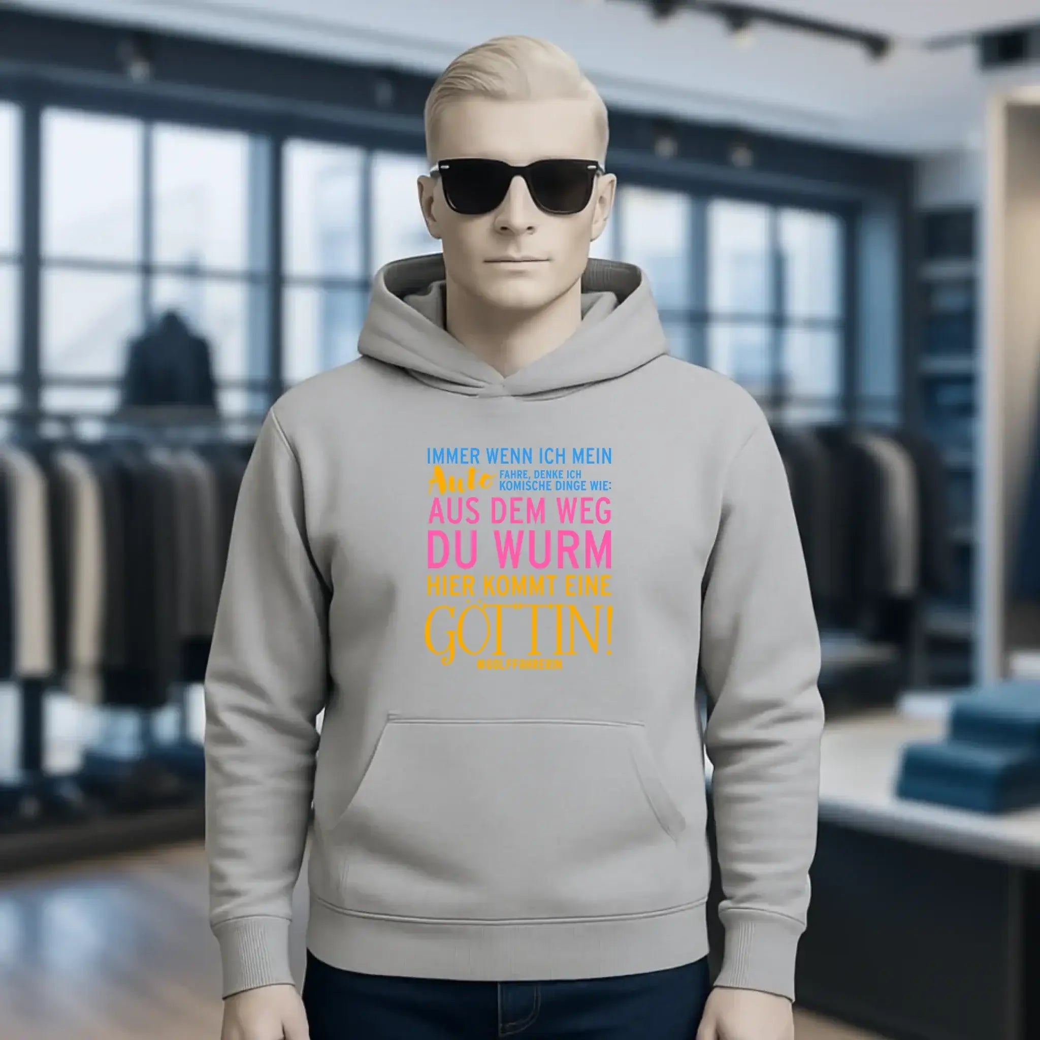 Immer wenn ich Auto • Göttin • Unisex Premium Hoodie XS-5XL aus Bio-Baumwolle für Damen & Herren • Exklusivdesign • personalisiert
