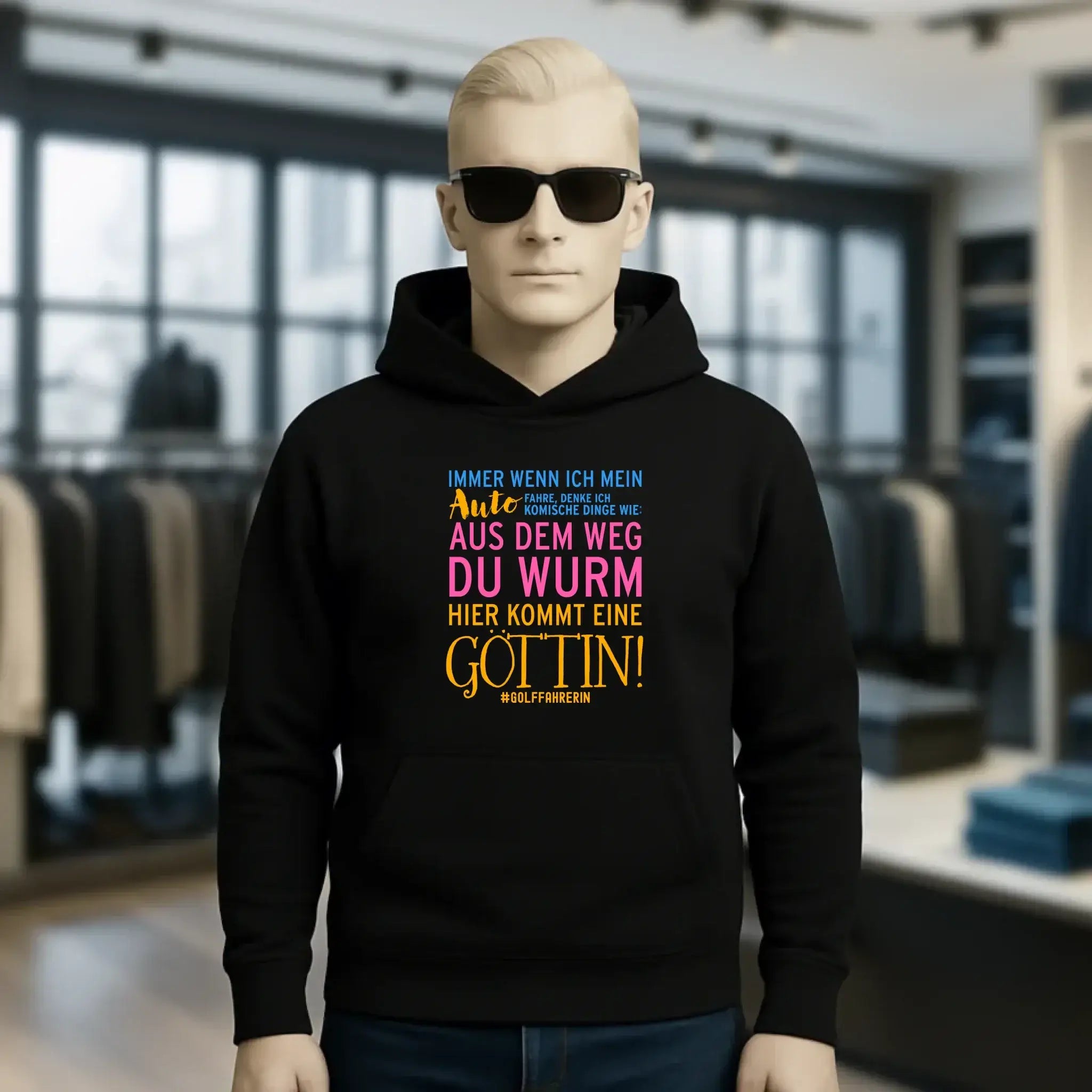 Immer wenn ich Auto • Göttin • Unisex Premium Hoodie XS-5XL aus Bio-Baumwolle für Damen & Herren • Exklusivdesign • personalisiert