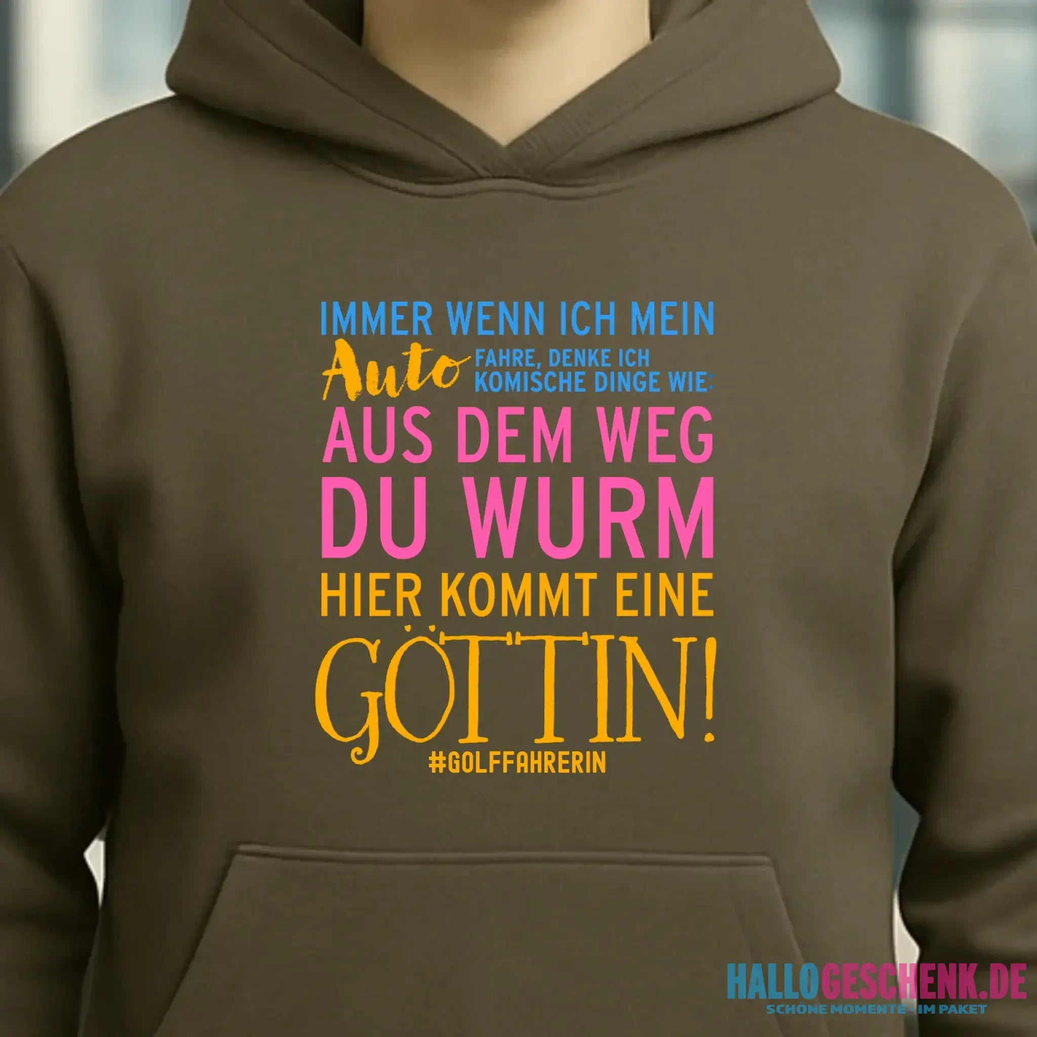 Immer wenn ich Auto • Göttin • Unisex Premium Hoodie XS-5XL aus Bio-Baumwolle für Damen & Herren • Exklusivdesign • personalisiert