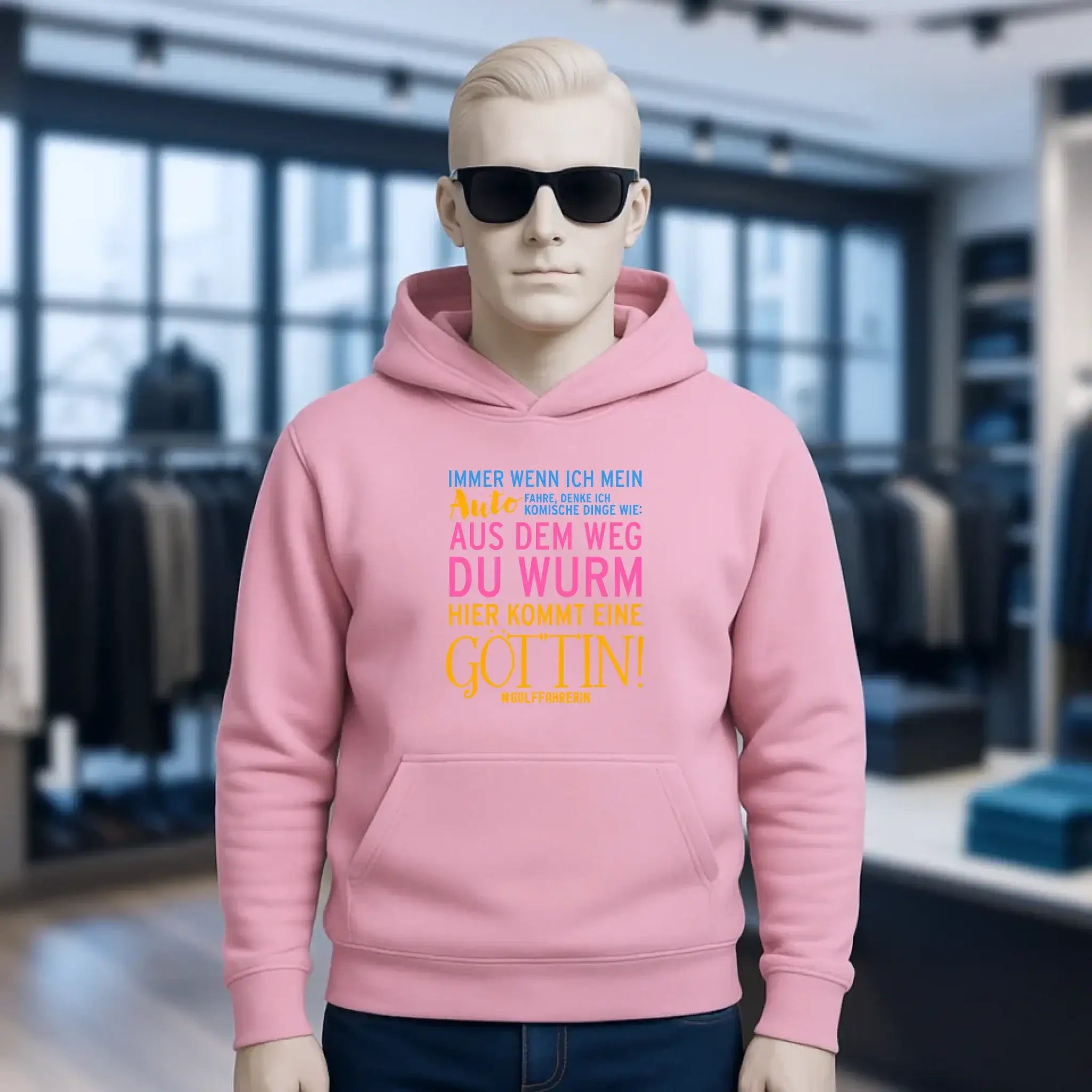 Immer wenn ich Auto • Göttin • Unisex Premium Hoodie XS-5XL aus Bio-Baumwolle für Damen & Herren • Exklusivdesign • personalisiert