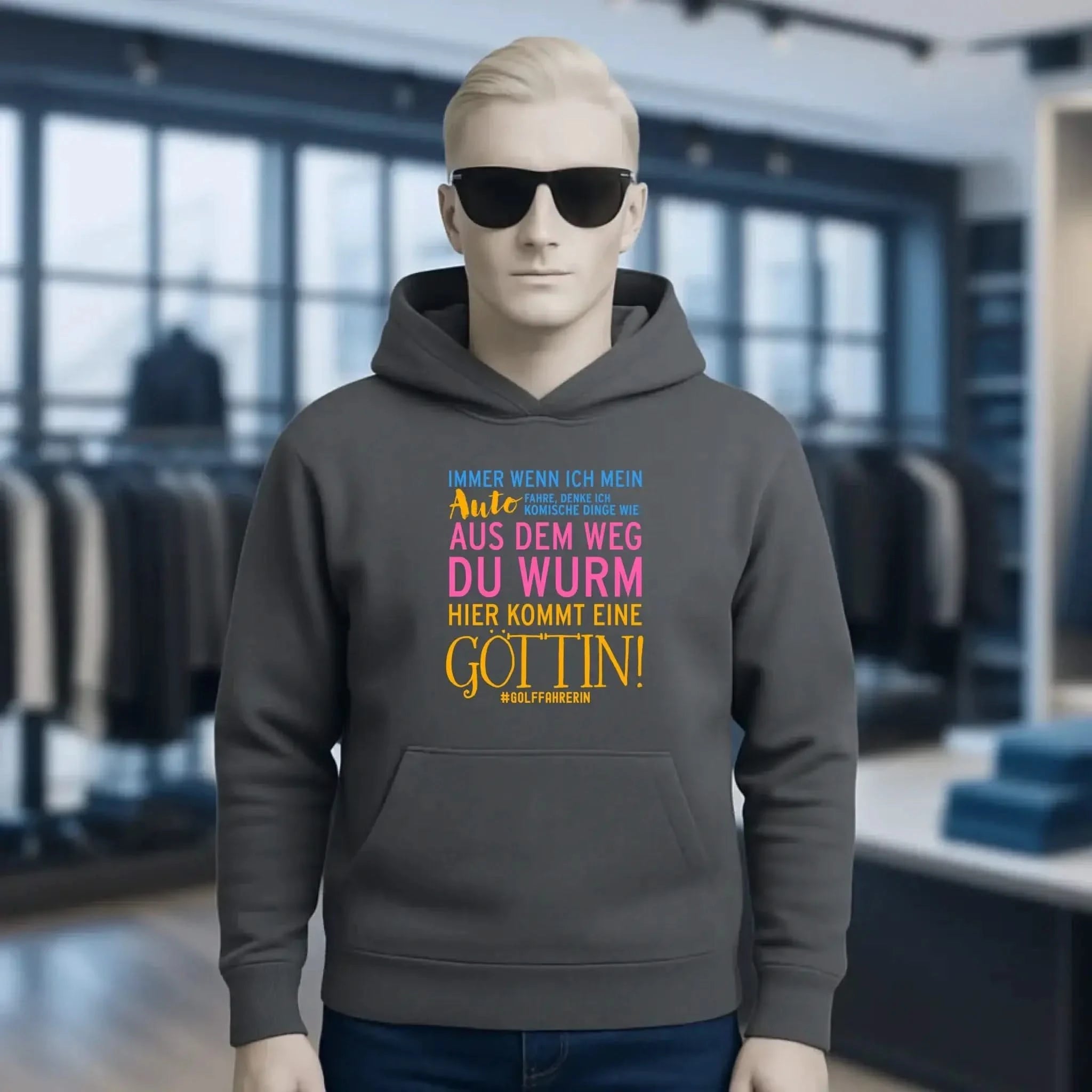 Immer wenn ich Auto • Göttin • Unisex Premium Hoodie XS-5XL aus Bio-Baumwolle für Damen & Herren • Exklusivdesign • personalisiert