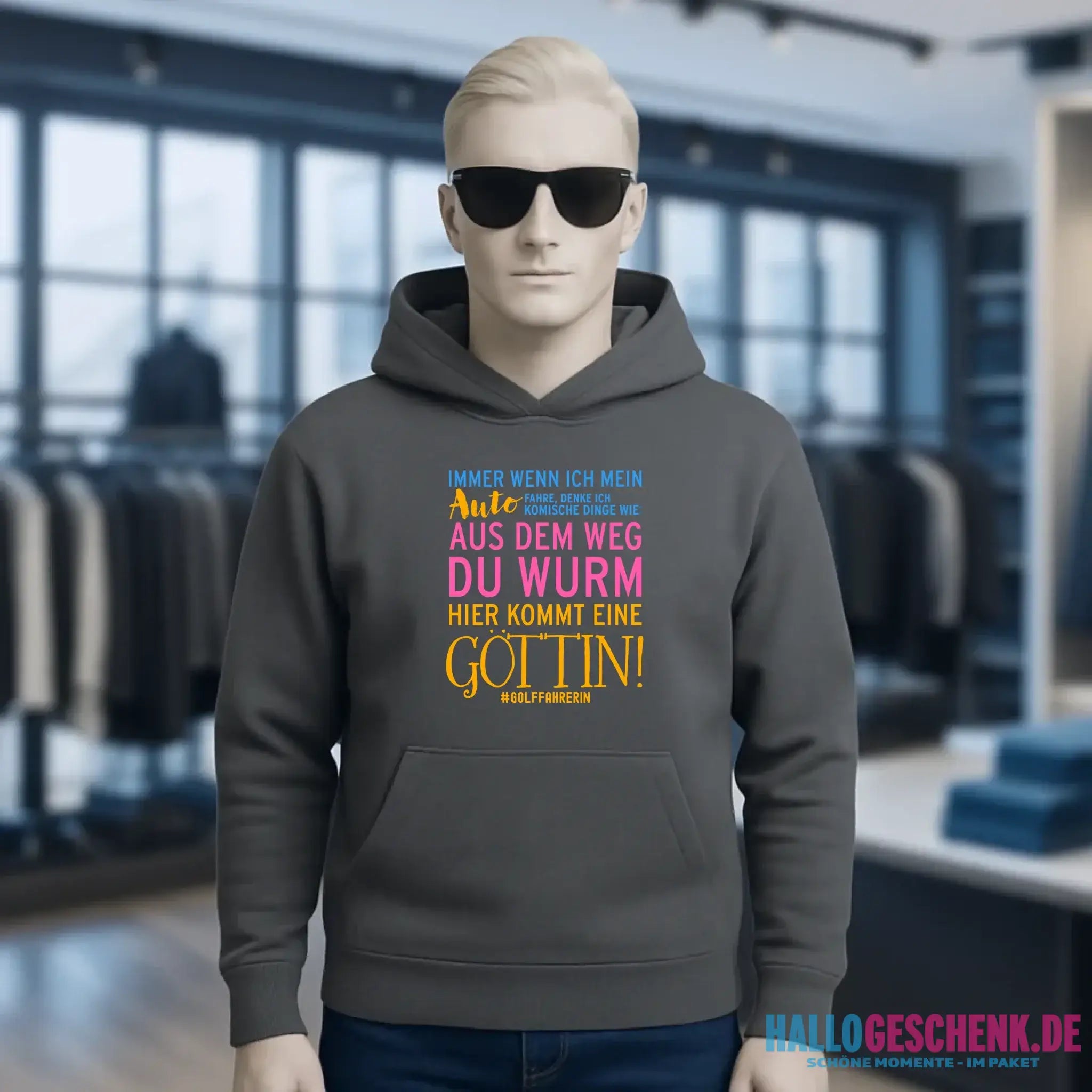 Immer wenn ich Auto • Göttin • Unisex Premium Hoodie XS-5XL aus Bio-Baumwolle für Damen & Herren • Exklusivdesign • personalisiert