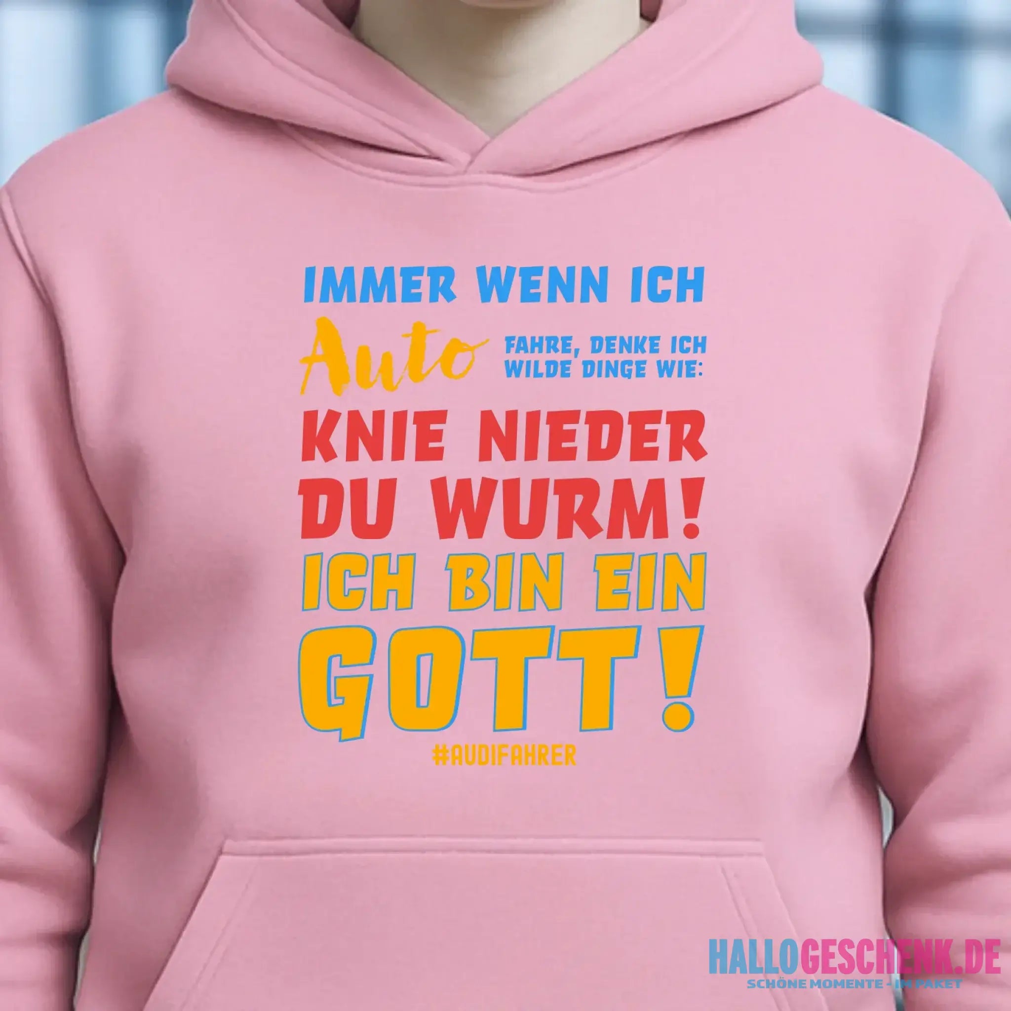 Immer wenn ich Auto • Gott • Unisex Premium Hoodie XS-5XL aus Bio-Baumwolle für Damen & Herren • Exklusivdesign • personalisiert